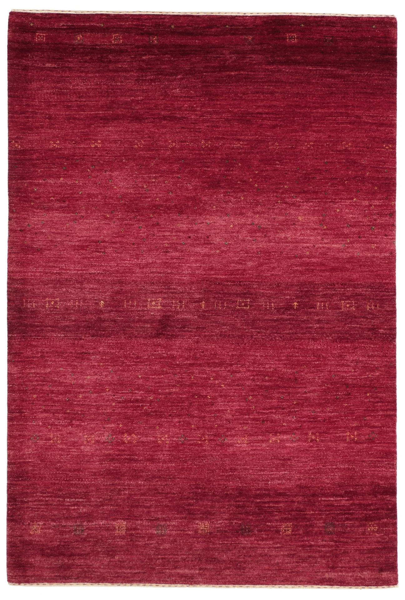 Hand-Knotted Loribaft Indian Rug, 138 × 176 cm, Wool