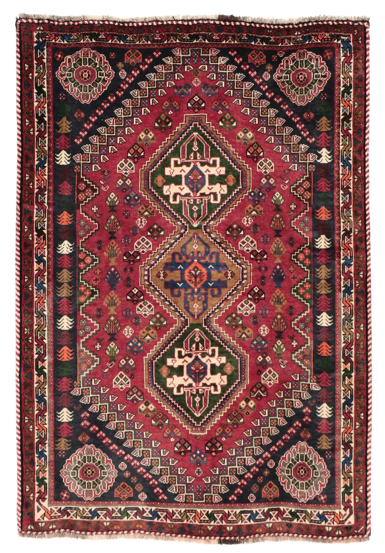 Qashqai Persian Rug 120 × 170 cm in Wool, hand-knotted