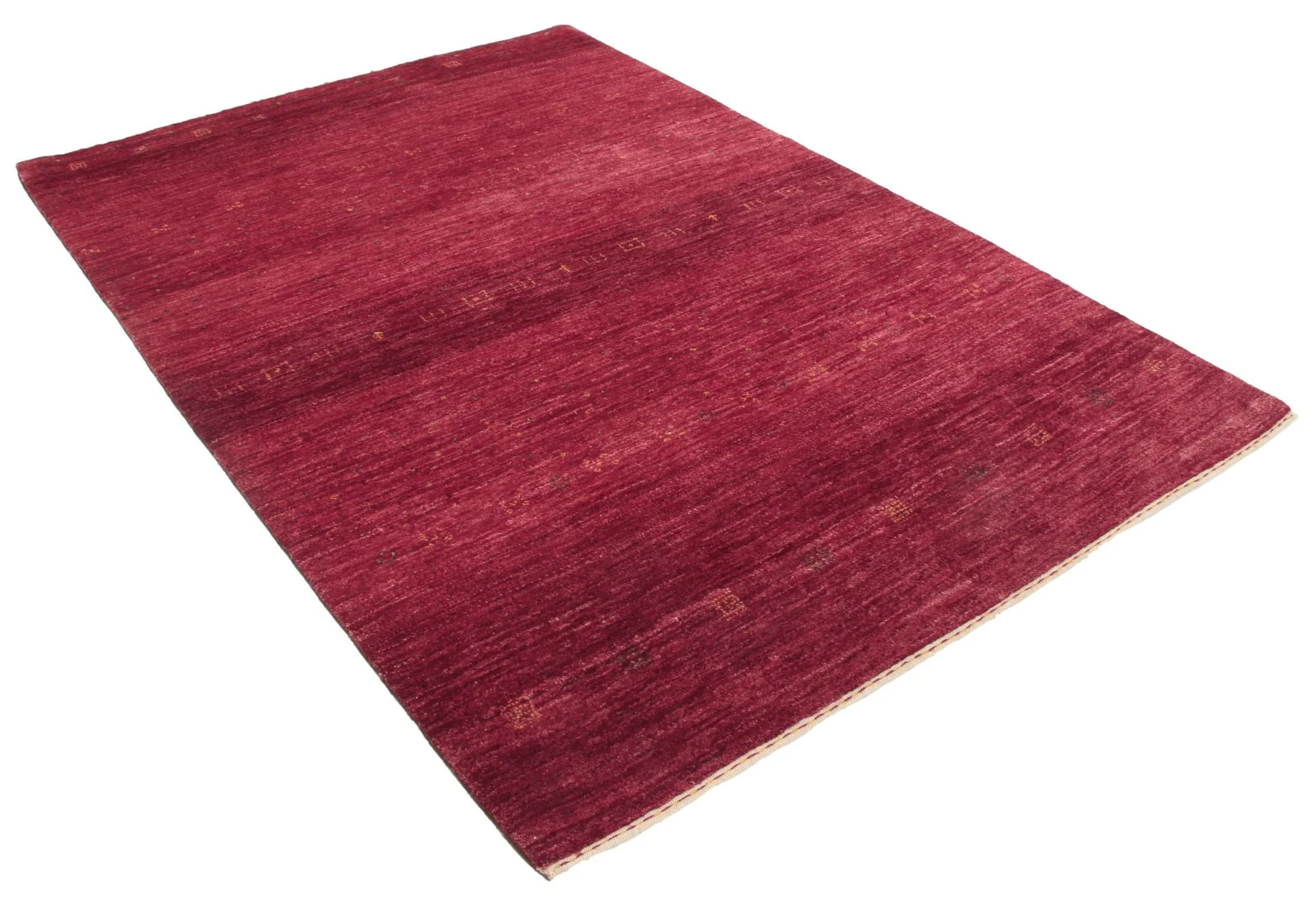 Alternative view of Hand-Knotted Loribaft Indian Rug, 138 × 176 cm, Wool