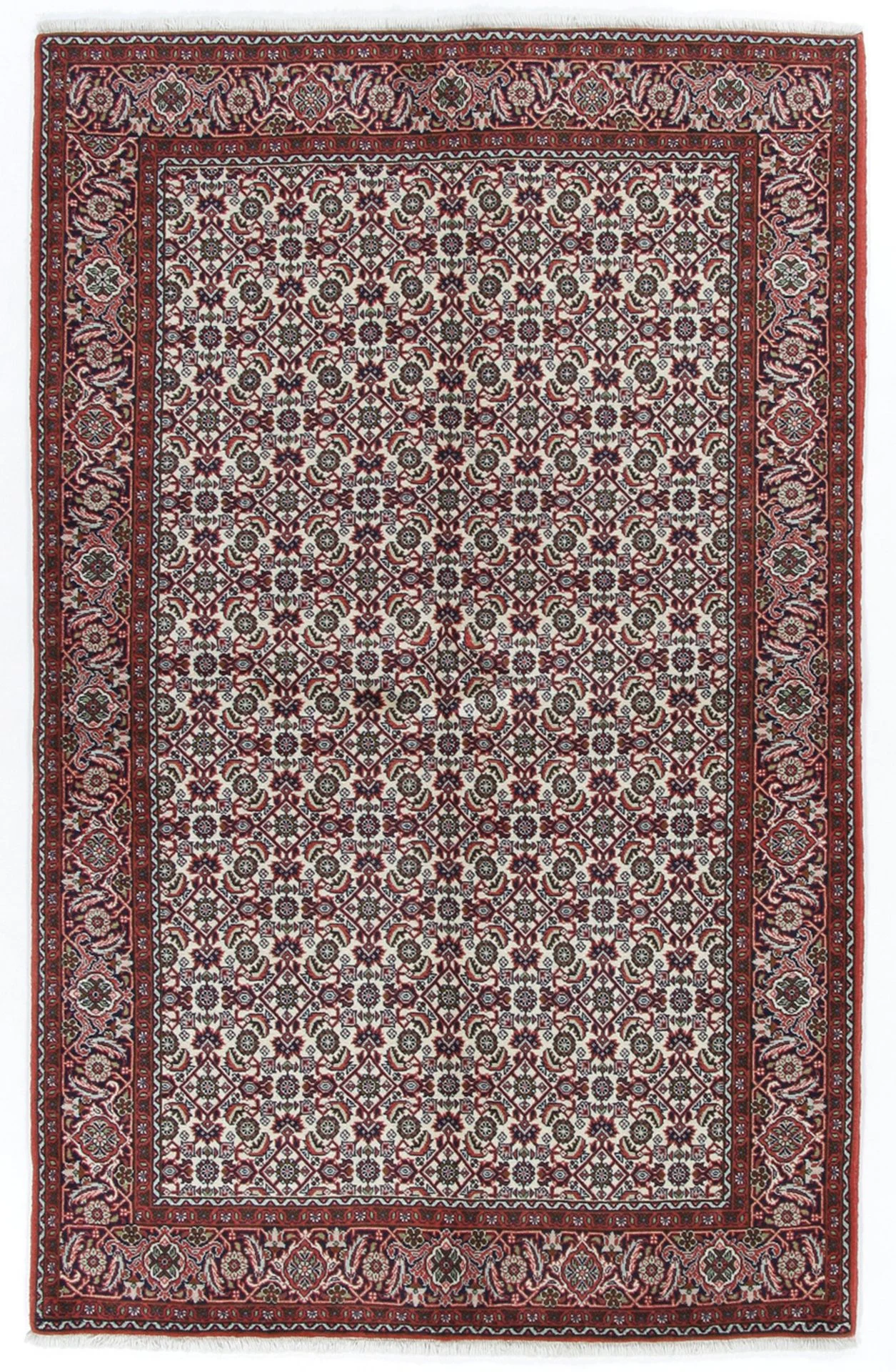 Wool Bijar Persian Rug 142 × 222 cm, hand-knotted