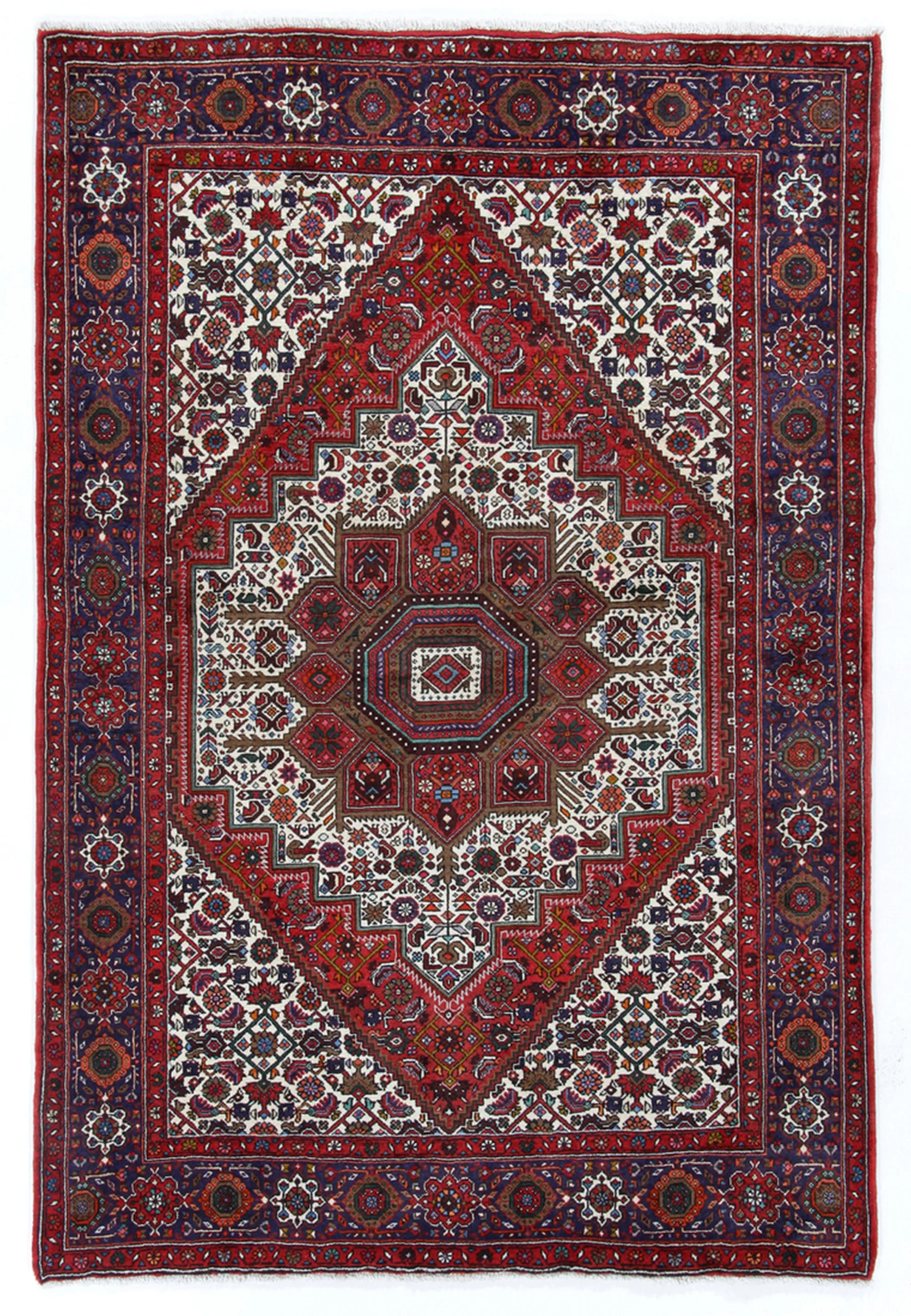 Persian Rug 130 × 196 cm in Wool, hand-knotted