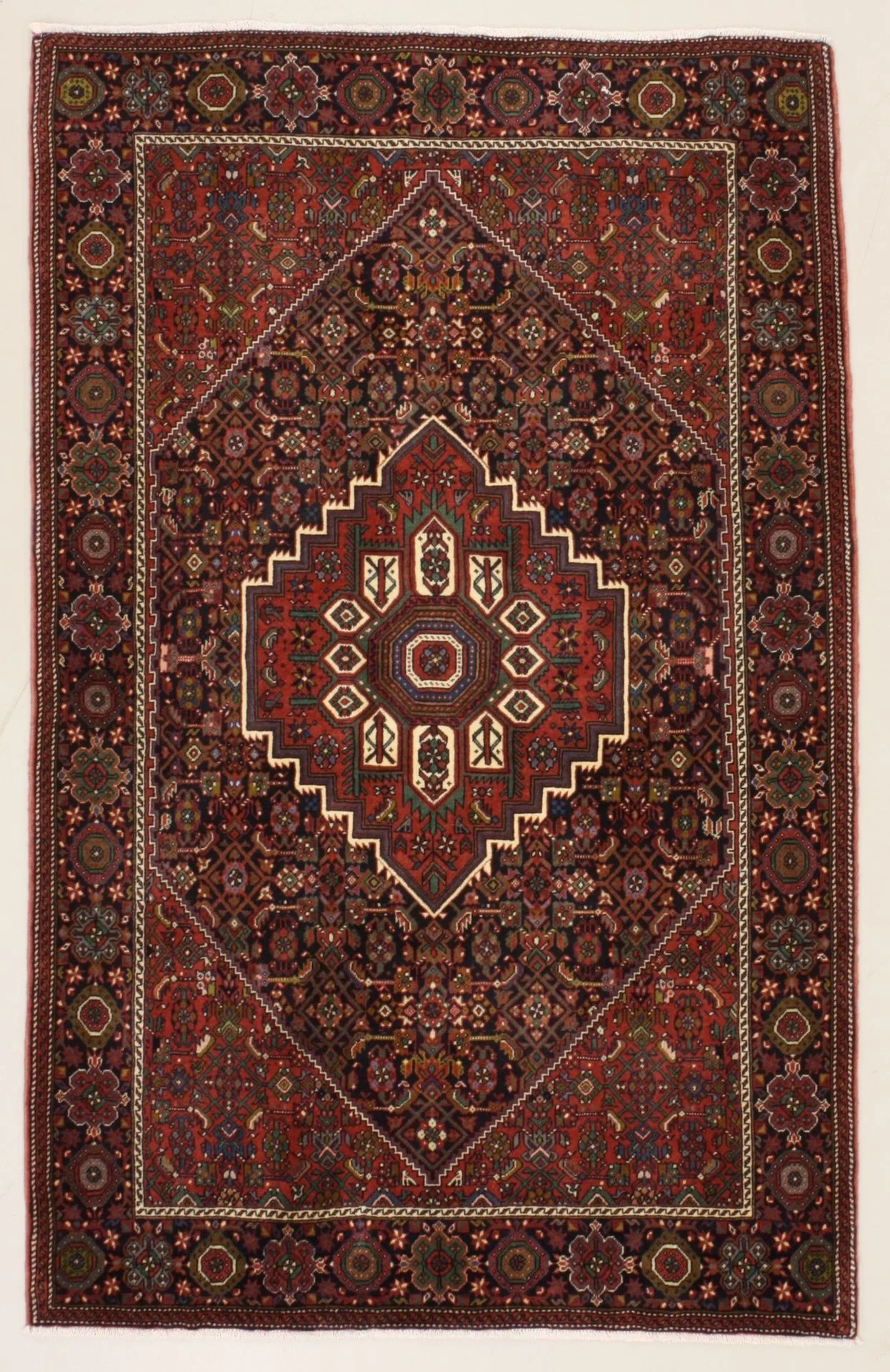 Hand-Knotted Persian Rug, 130 × 205 cm, Wool