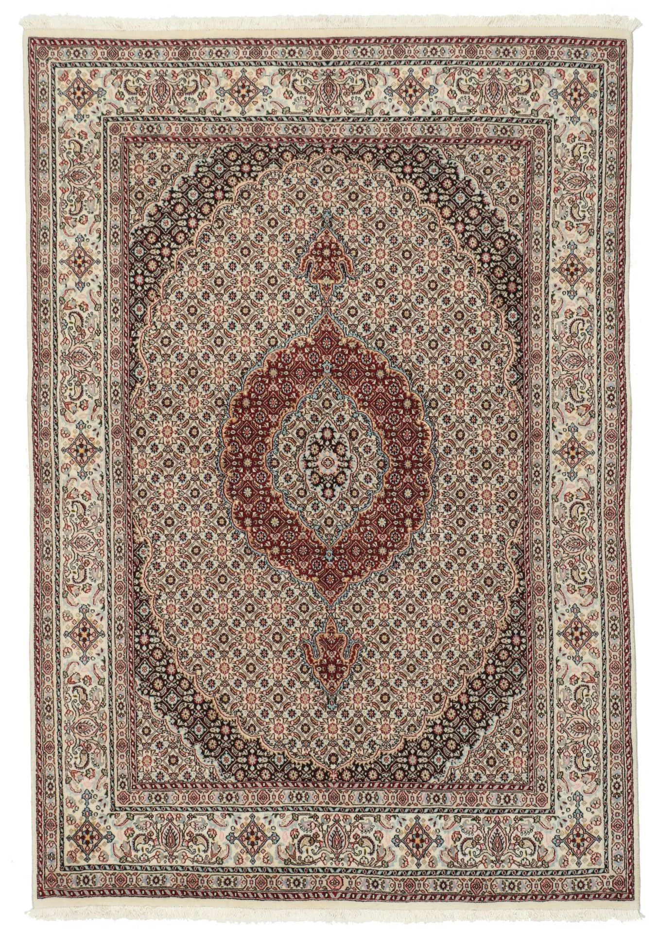 Wool Moud Persian Rug 145 × 205 cm, hand-knotted