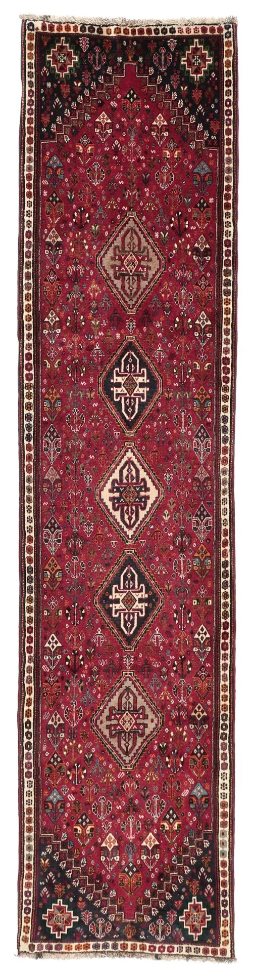 Wool Persian Rug 70 × 290 cm, hand-knotted