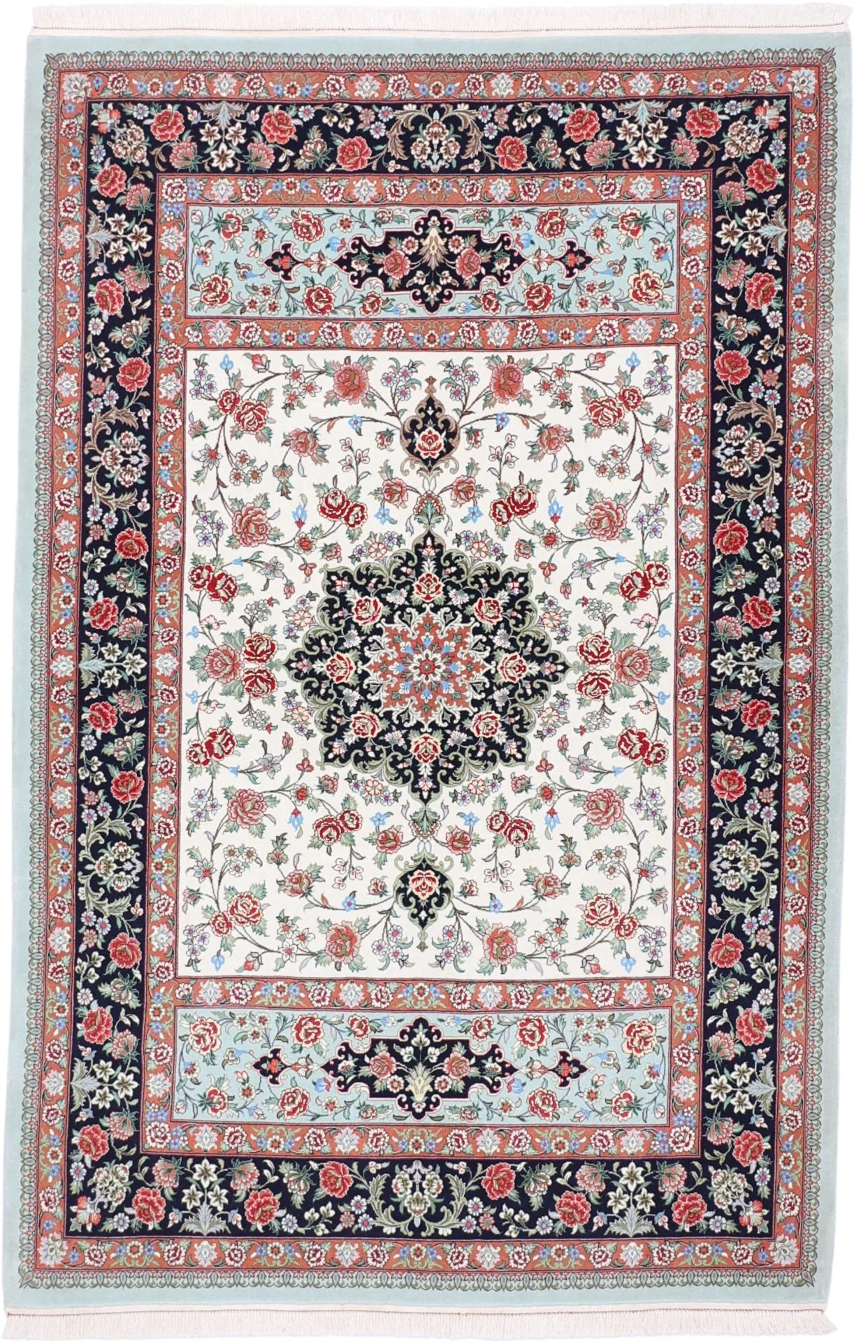 Qom Persian Rug 152 × 232 cm in Wool, hand-knotted