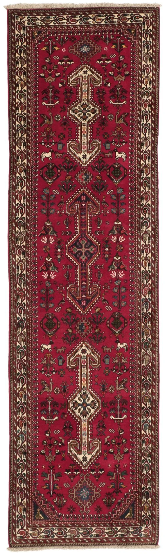 Persian Rug 84 × 296 cm in Wool, hand-knotted