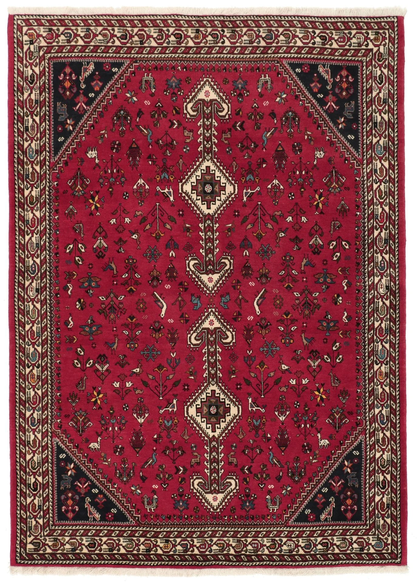 Persian Rug 150 × 202 cm in Wool, hand-knotted