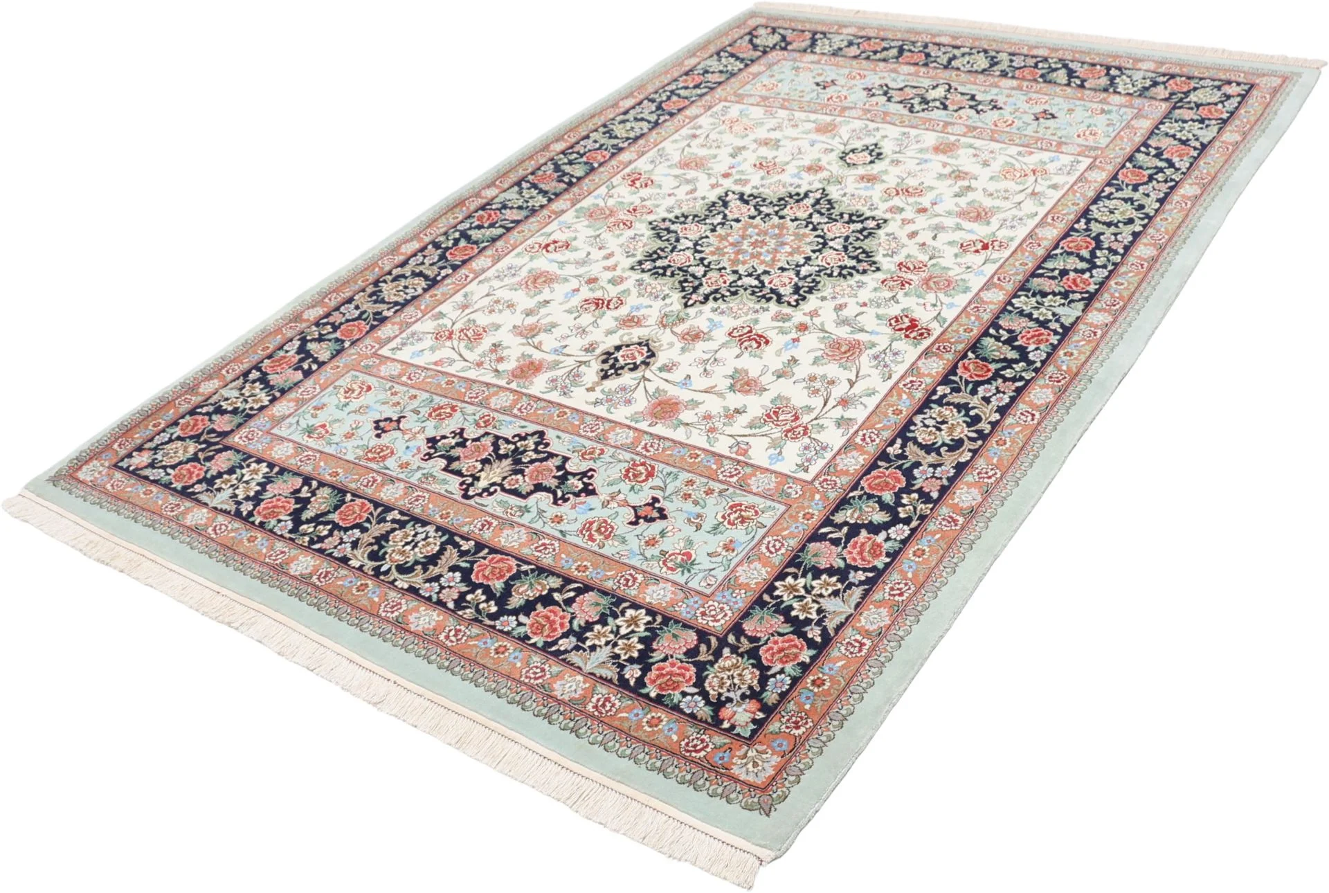 Qom Persian Rug 152 × 232 cm in Wool, hand-knotted - Image 3