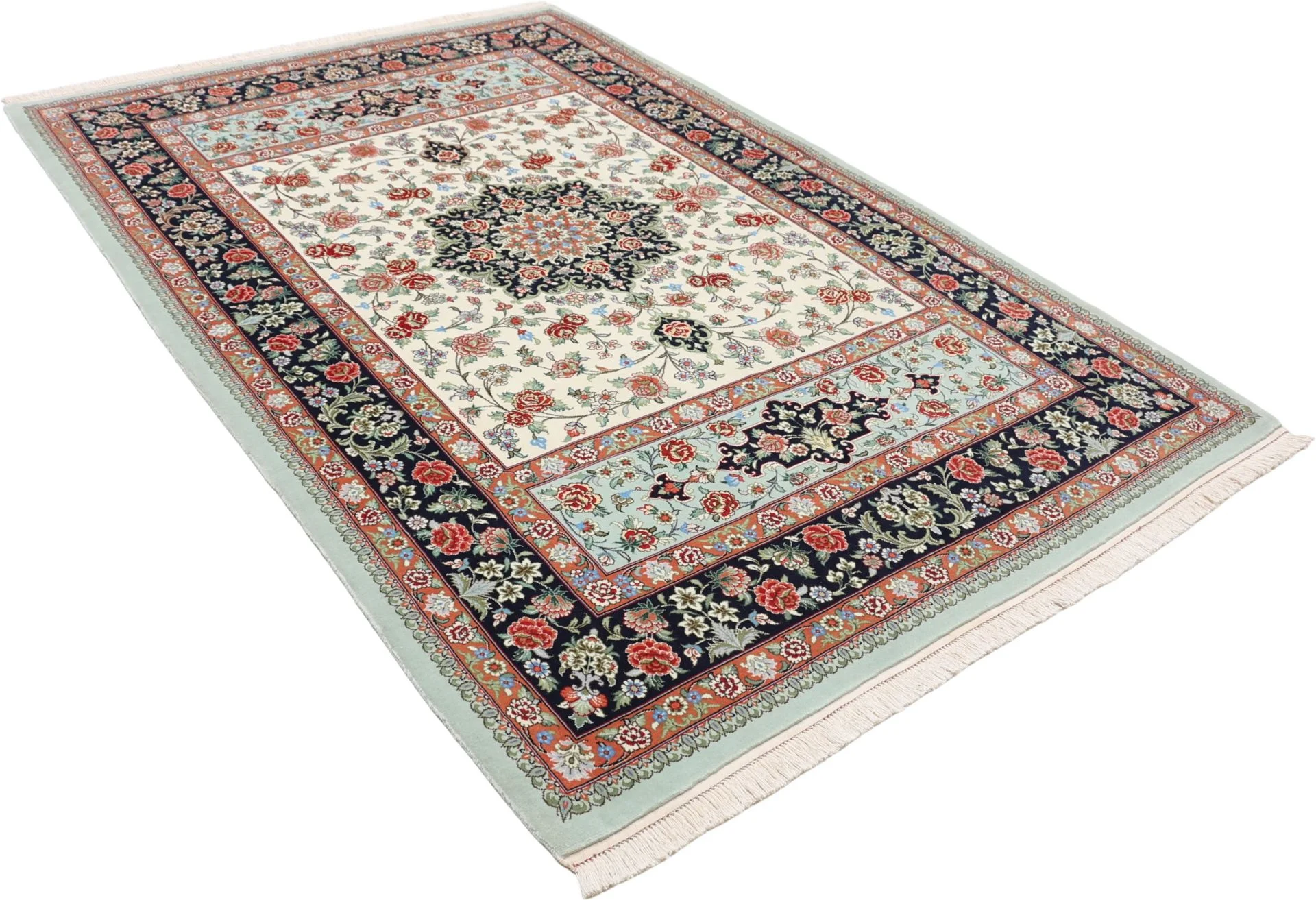 Qom Persian Rug 152 × 232 cm in Wool, hand-knotted - Image 4