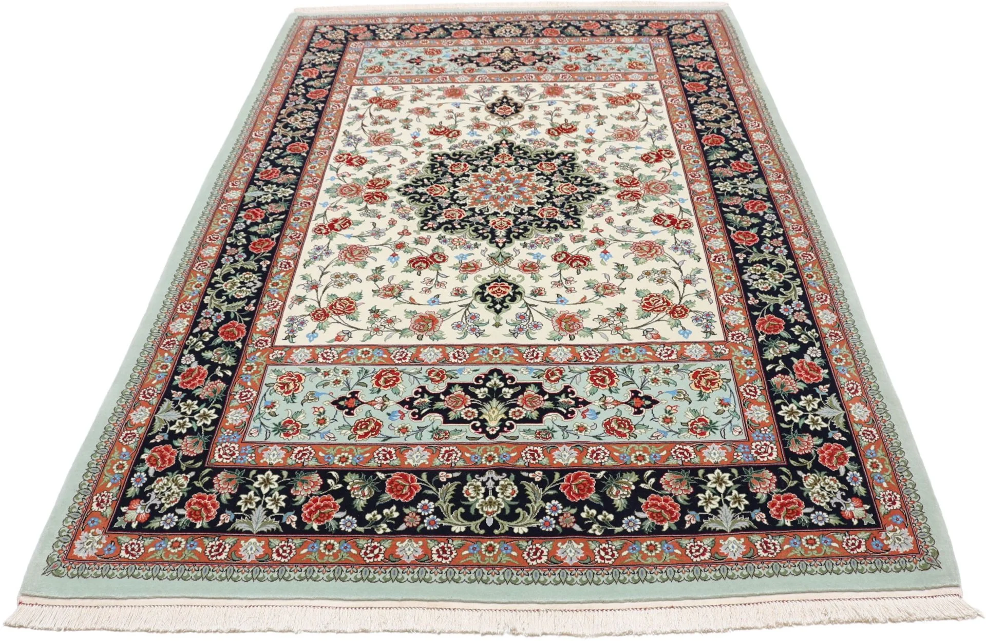 Qom Persian Rug 152 × 232 cm in Wool, hand-knotted - Image 7