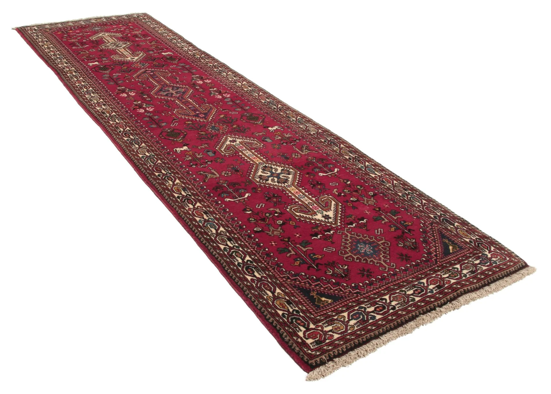 Alternative view of Persian Rug 84 × 296 cm in Wool, hand-knotted