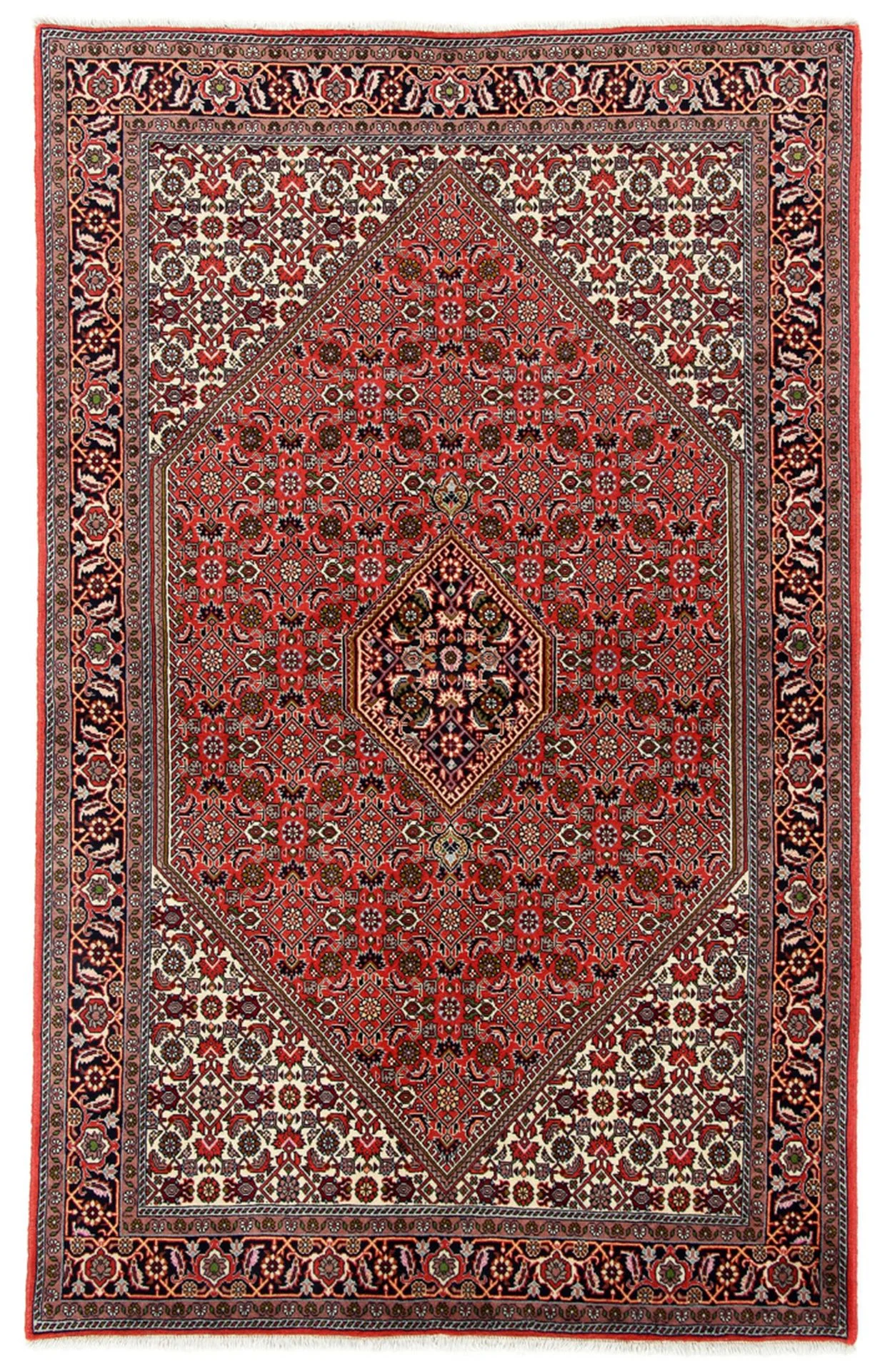 Wool Bijar Persian Rug 140 × 222 cm, hand-knotted