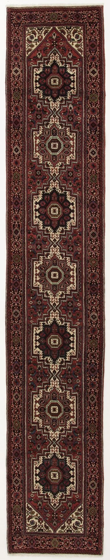 Hand-Knotted Persian Rug, 70 × 380 cm, Wool