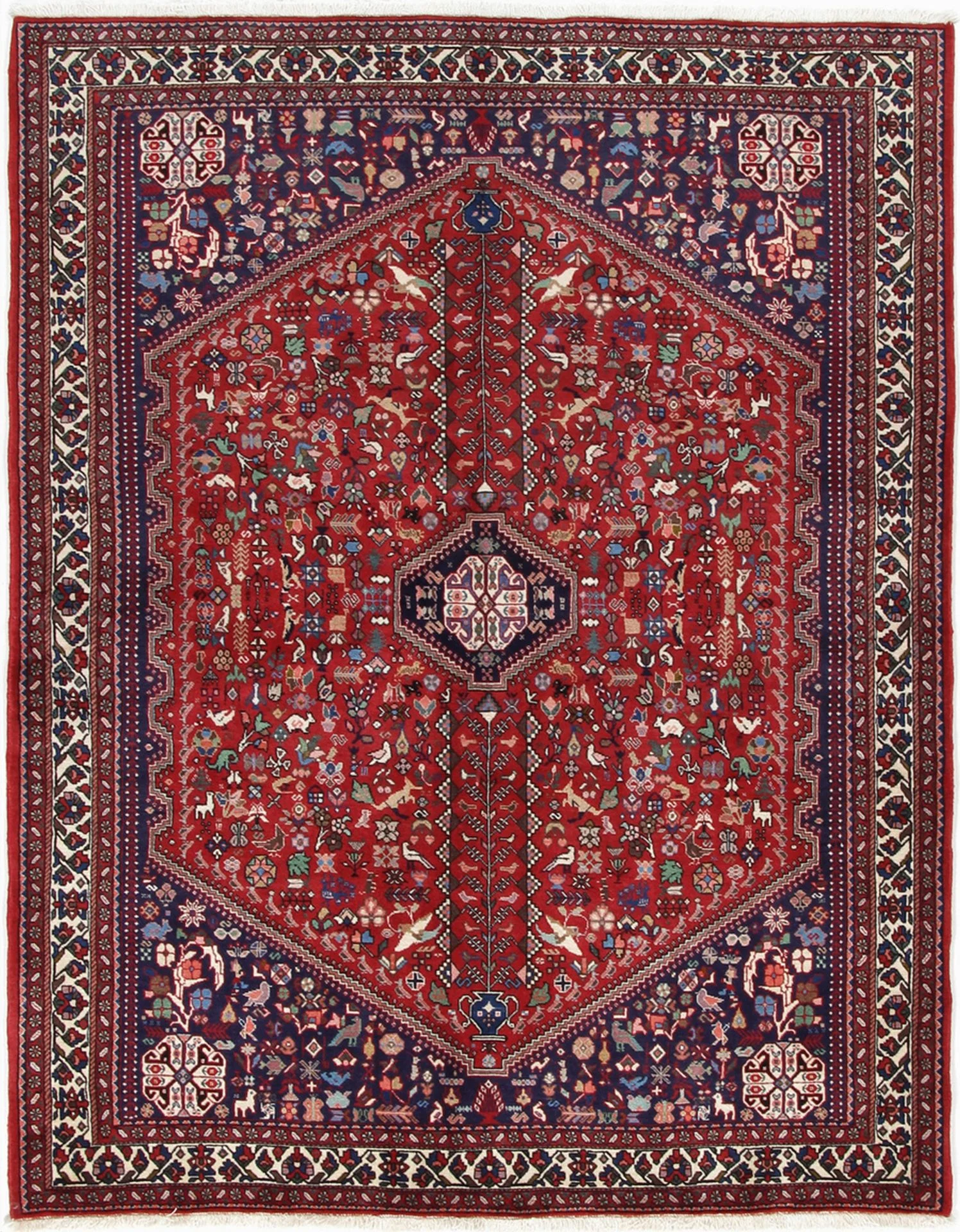 Wool Persian Rug 155 × 210 cm, hand-knotted
