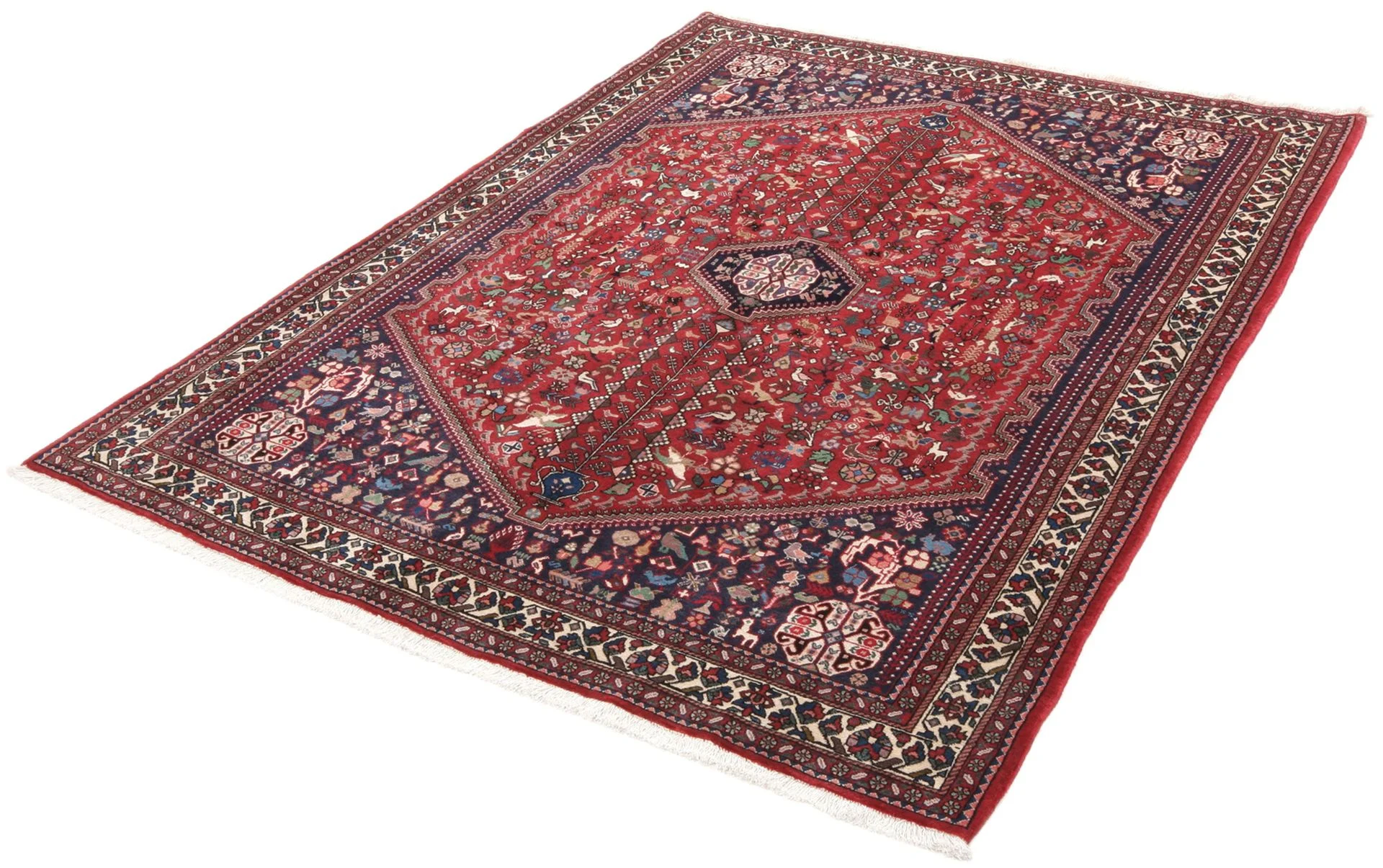 Alternative view of Wool Persian Rug 155 × 210 cm, hand-knotted
