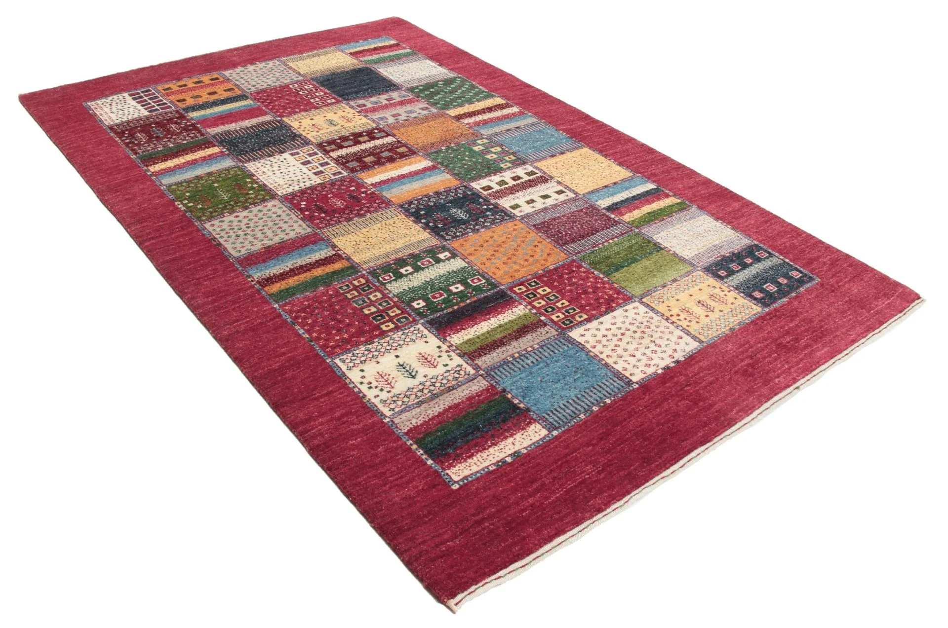 Alternative view of Wool Loribaft Indian Rug 124 × 189 cm, hand-knotted