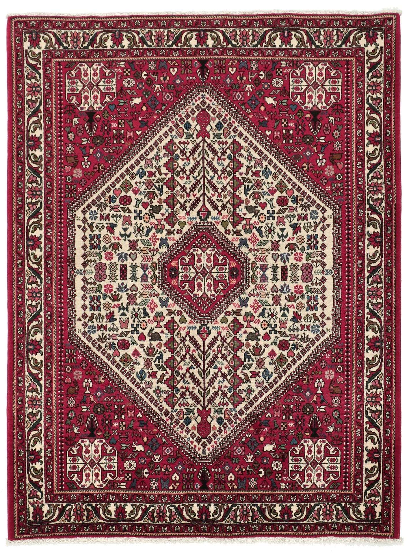 Hand-Knotted Persian Rug, 155 × 205 cm, Wool