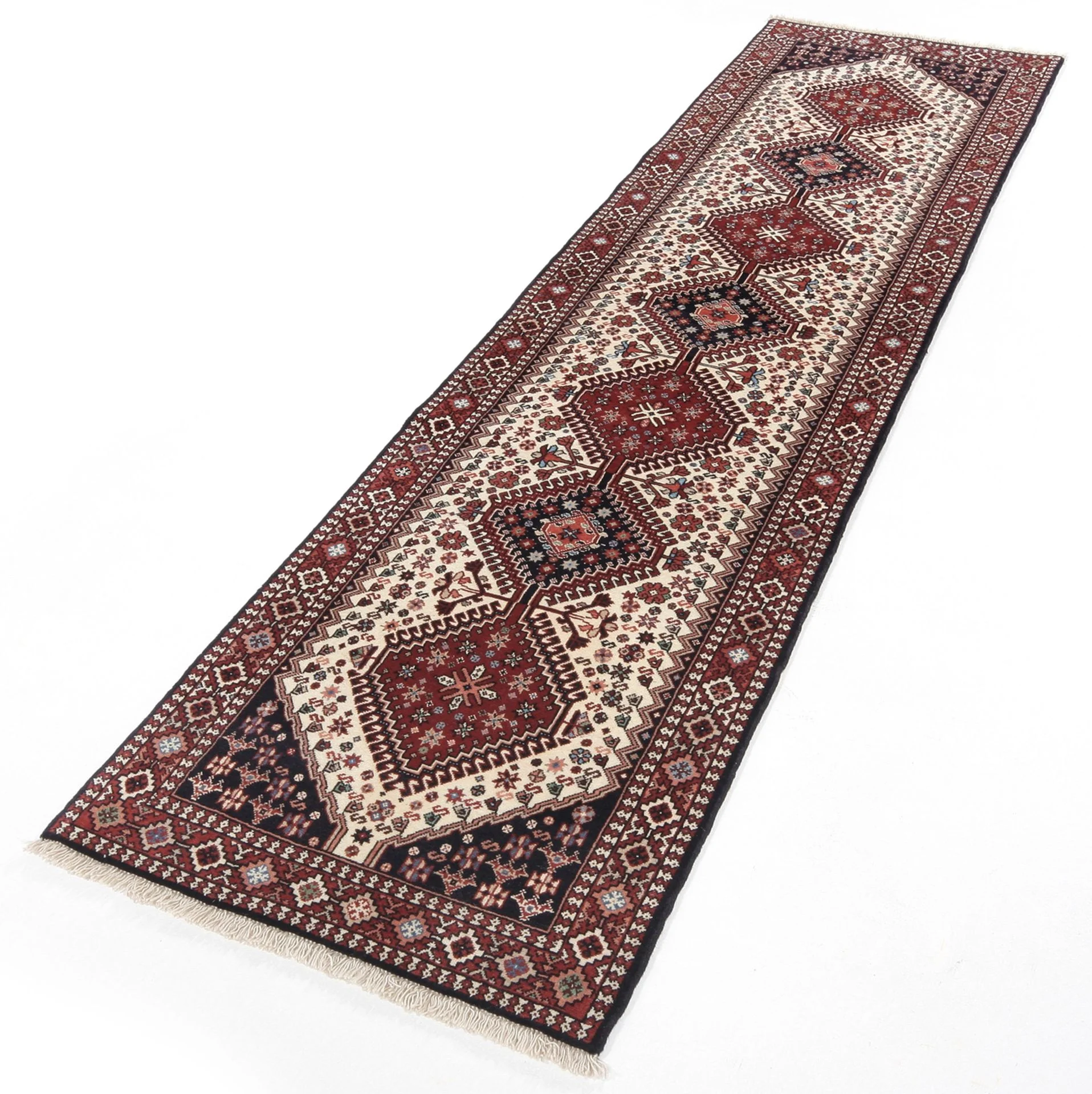 Alternative view of Persian Rug 73 × 300 cm in Wool, hand-knotted