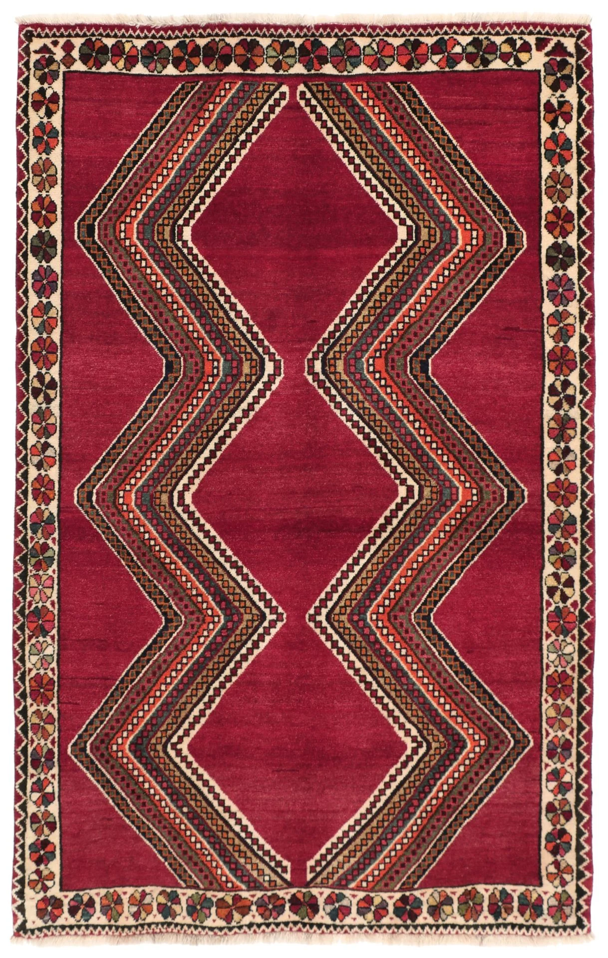 Wool Qashqai Persian Rug 123 × 194 cm, hand-knotted