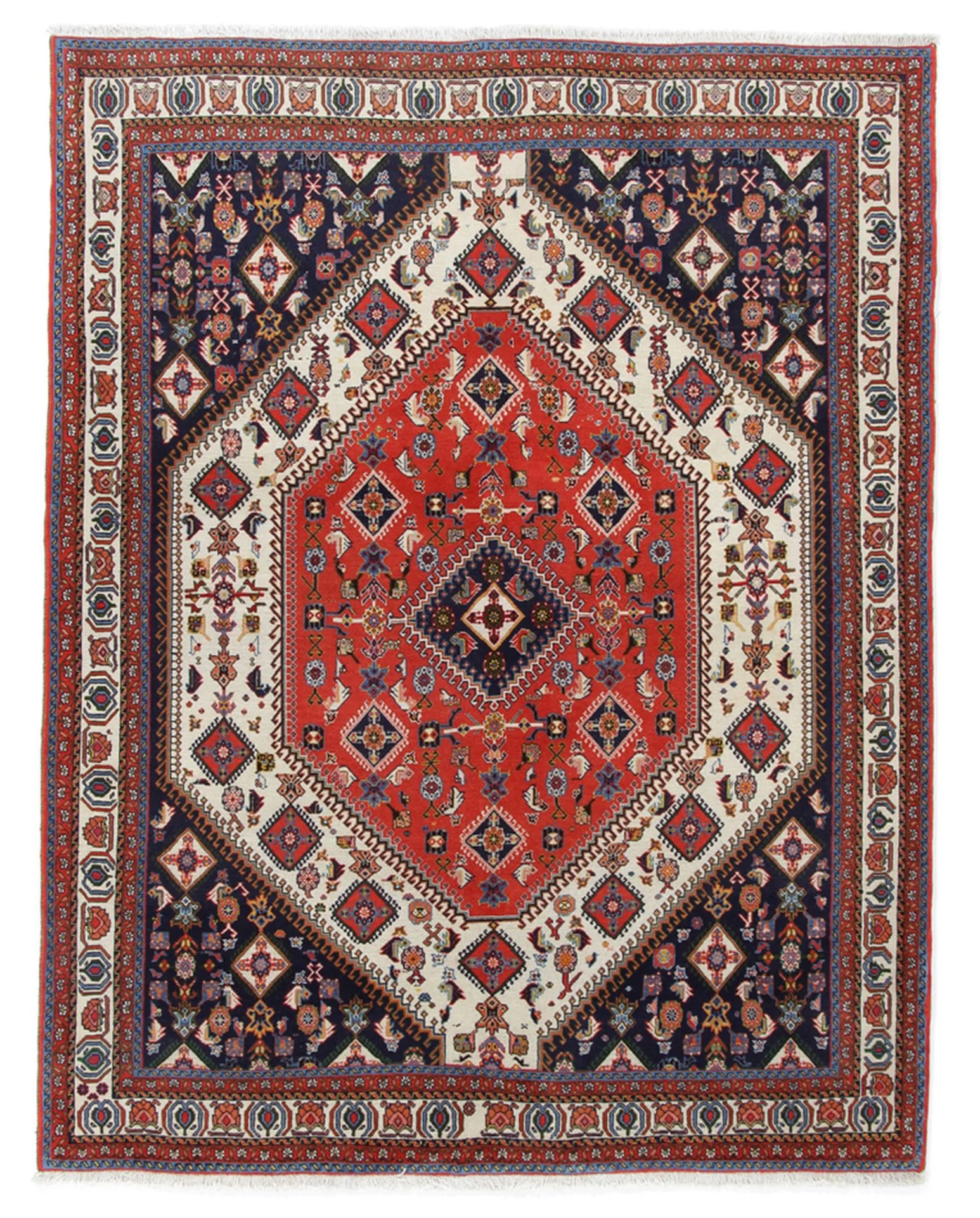 Persian Rug 159 × 200 cm in Wool, hand-knotted