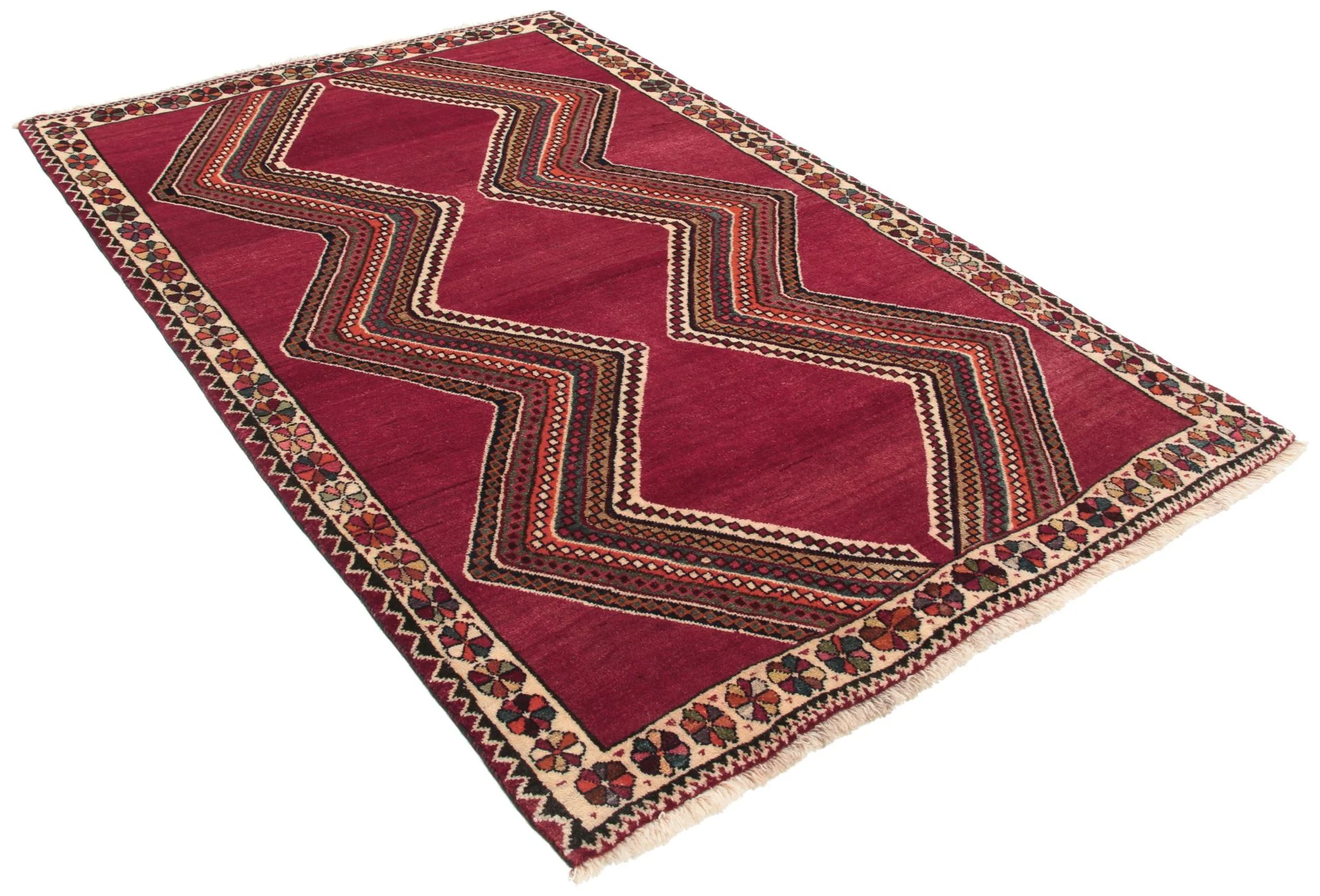 Alternative view of Wool Qashqai Persian Rug 123 × 194 cm, hand-knotted