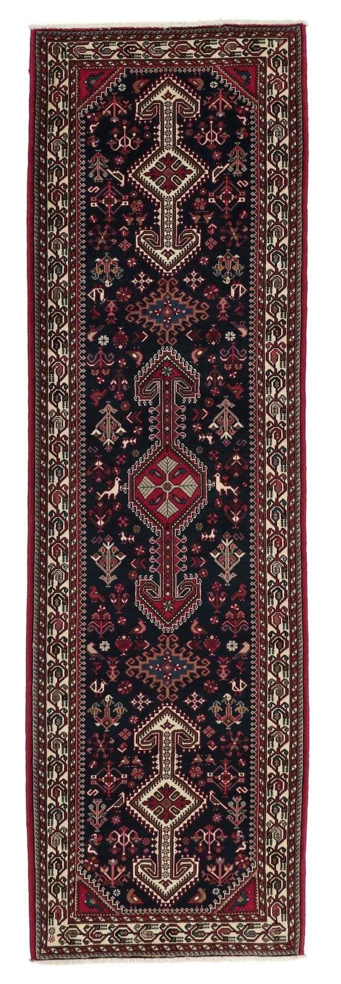 Persian Rug 86 × 293 cm in Wool, hand-knotted