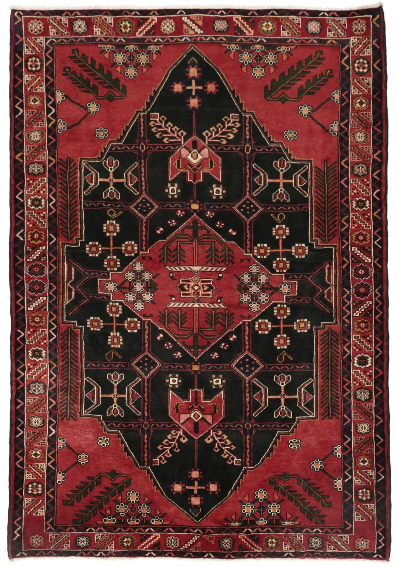 Hand-Knotted Persian Rug, 160 × 228 cm, Wool