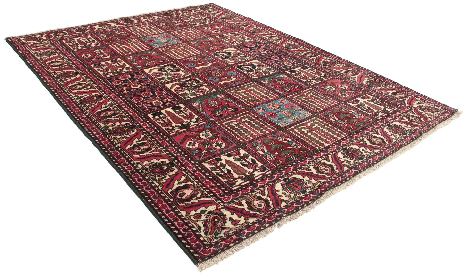 Alternative view of Hand-Knotted Bakhtiari Persian Rug, 168 × 208 cm, Wool