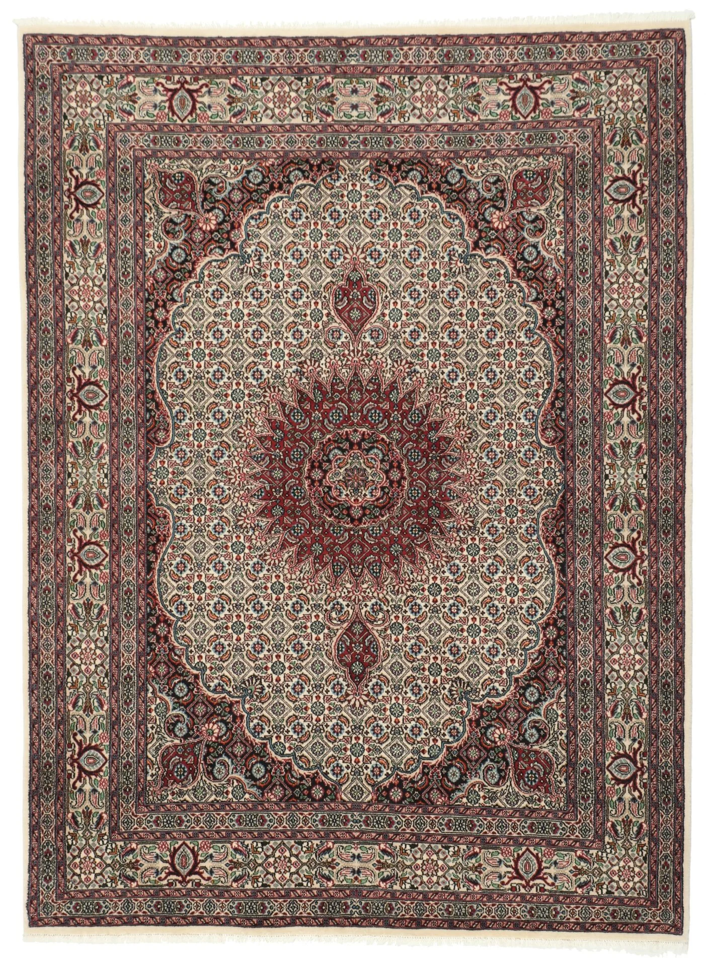 Wool Moud Persian Rug 152 × 205 cm, hand-knotted