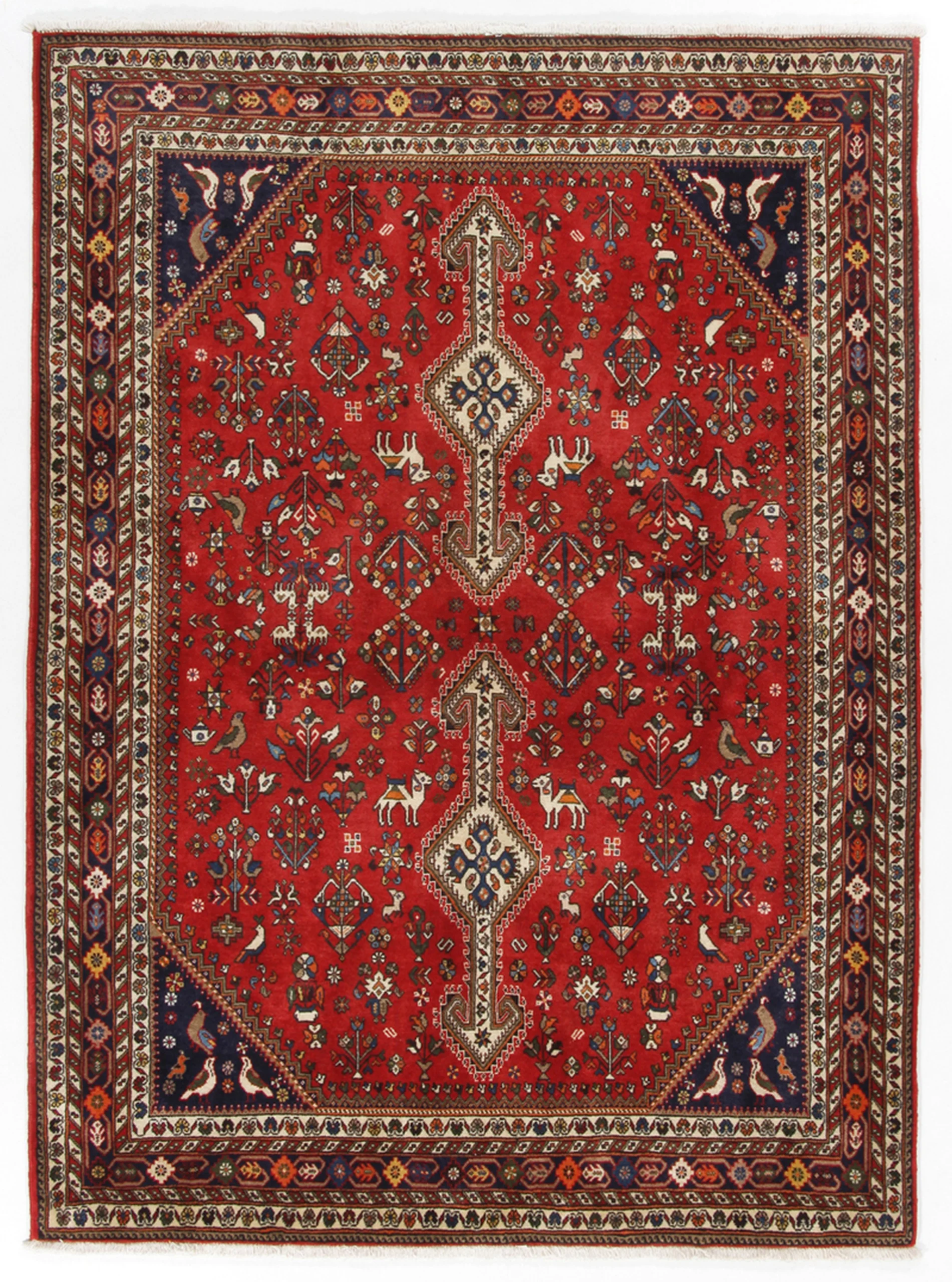 Hand-Knotted Persian Rug, 150 × 205 cm, Wool