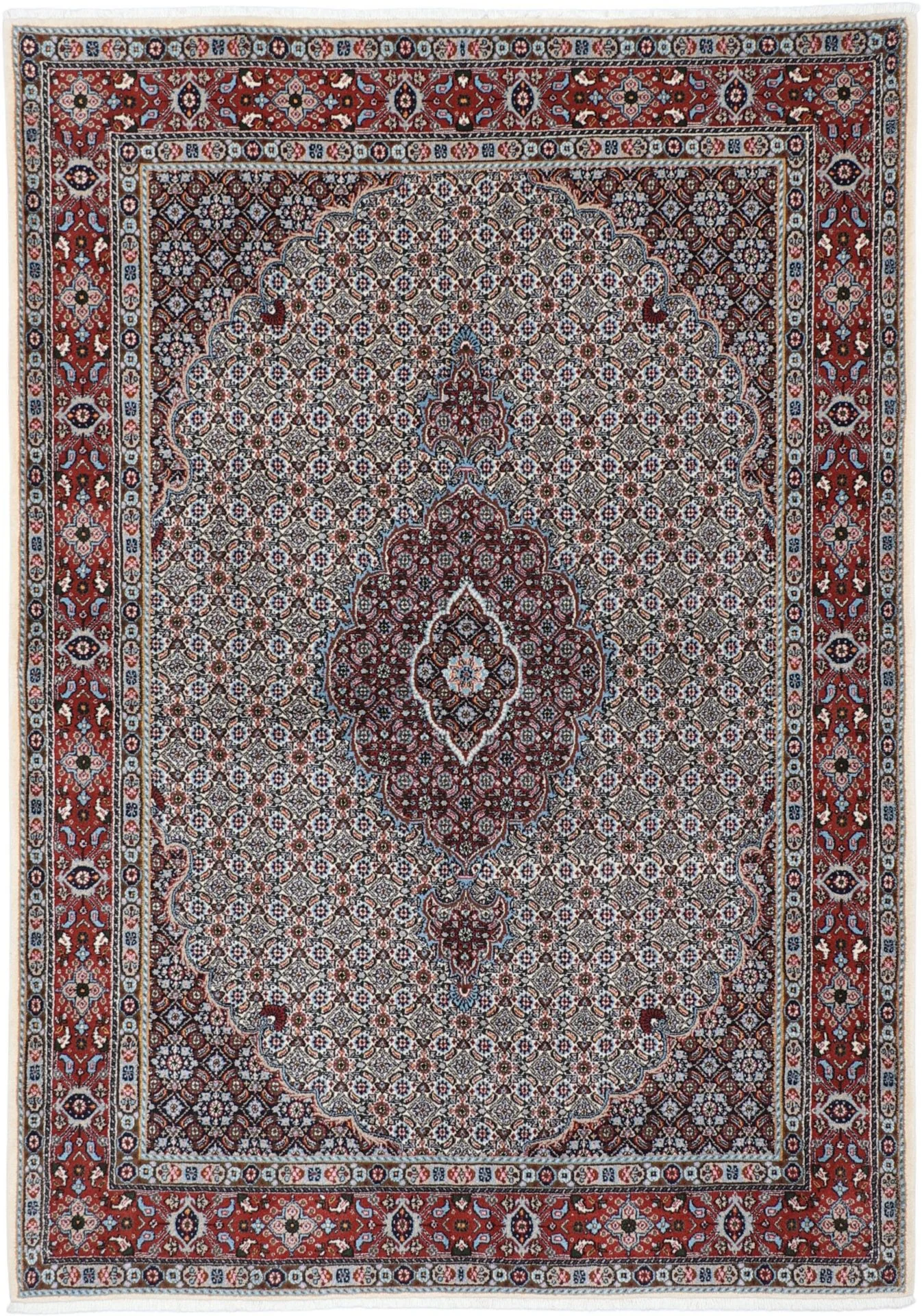 Wool Moud Persian Rug 165 × 240 cm, hand-knotted