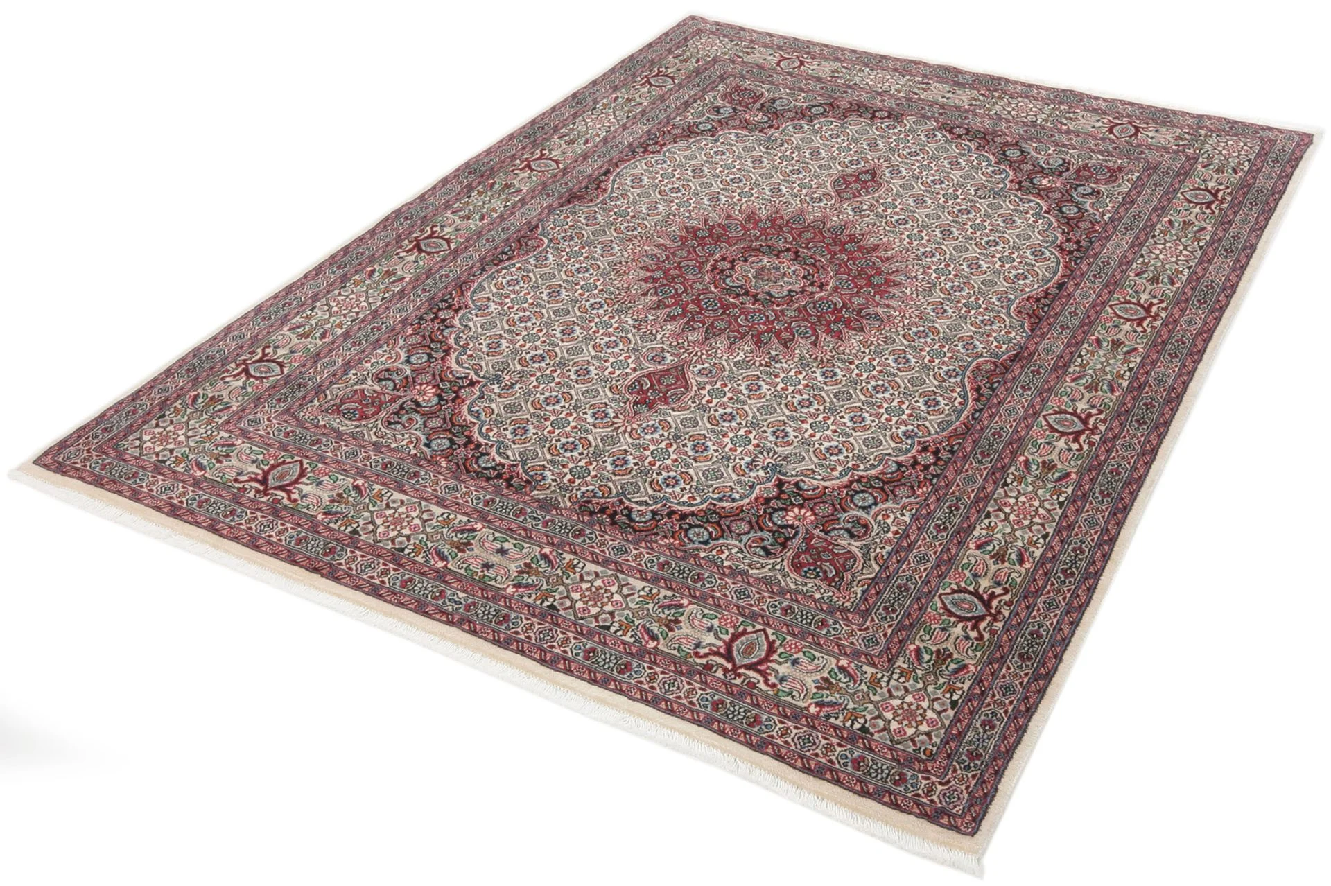 Alternative view of Wool Moud Persian Rug 152 × 205 cm, hand-knotted