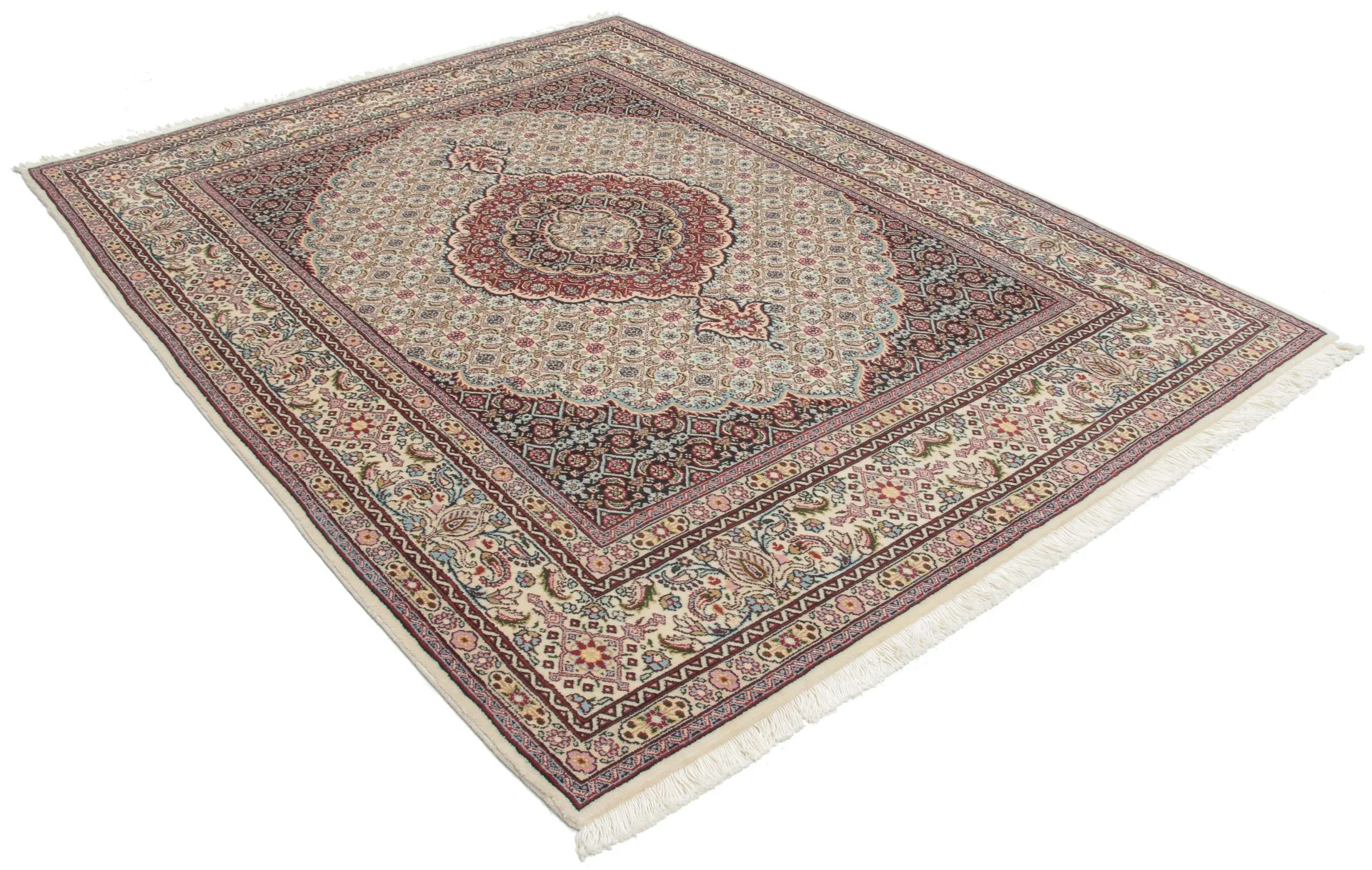 Alternative view of Wool Moud Persian Rug 152 × 207 cm, hand-knotted