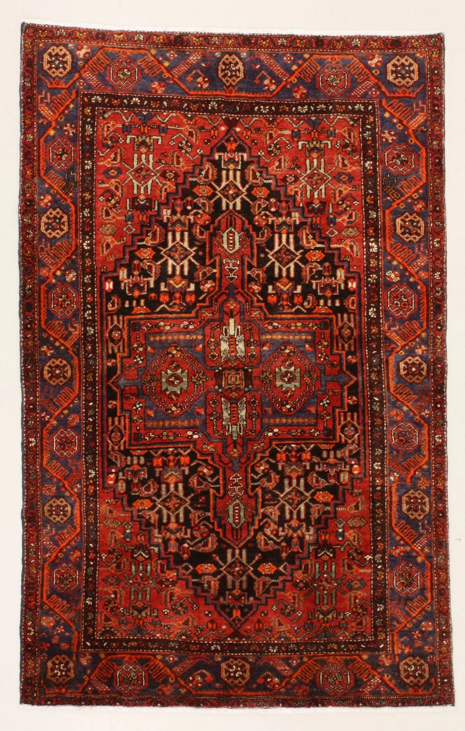 Hand-Knotted Persian Rug, 130 × 205 cm, Wool
