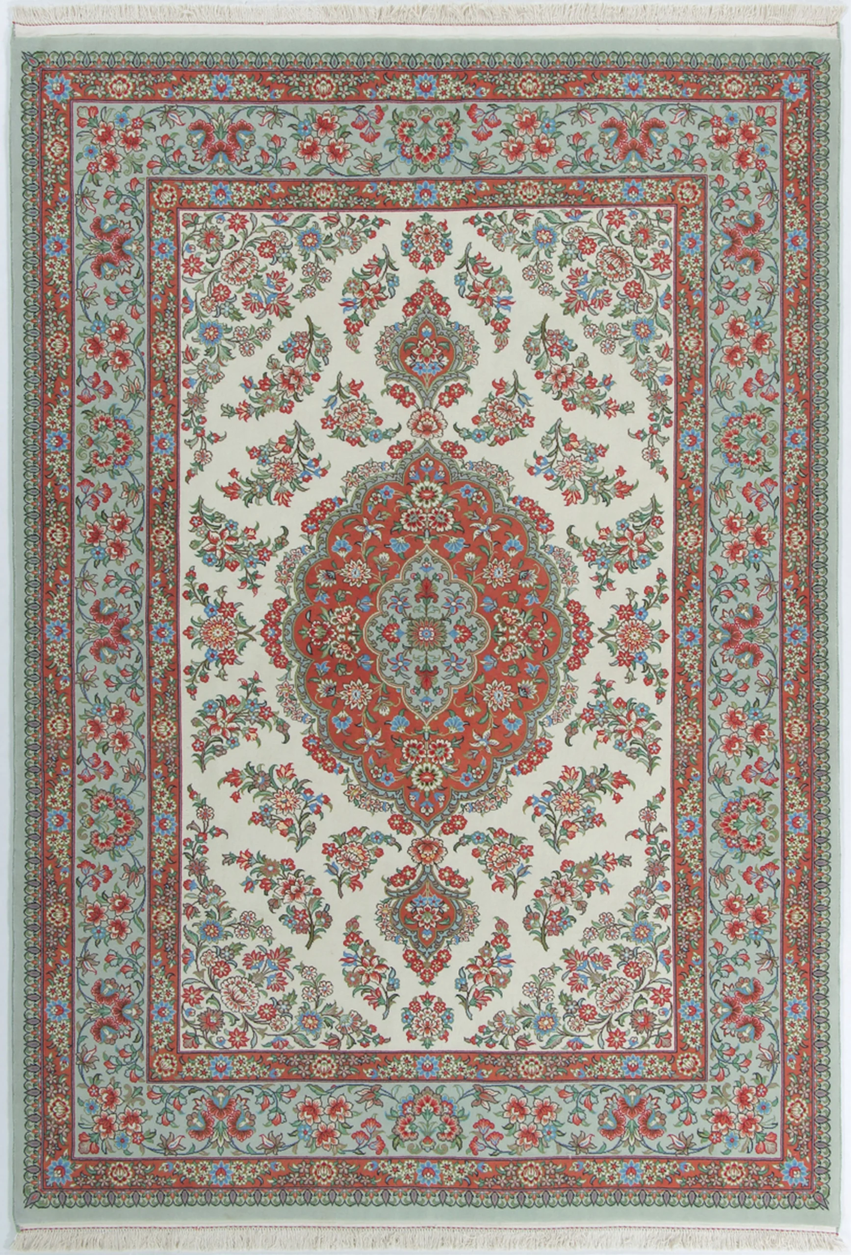 Wool Qom Persian Rug 152 × 223 cm, hand-knotted