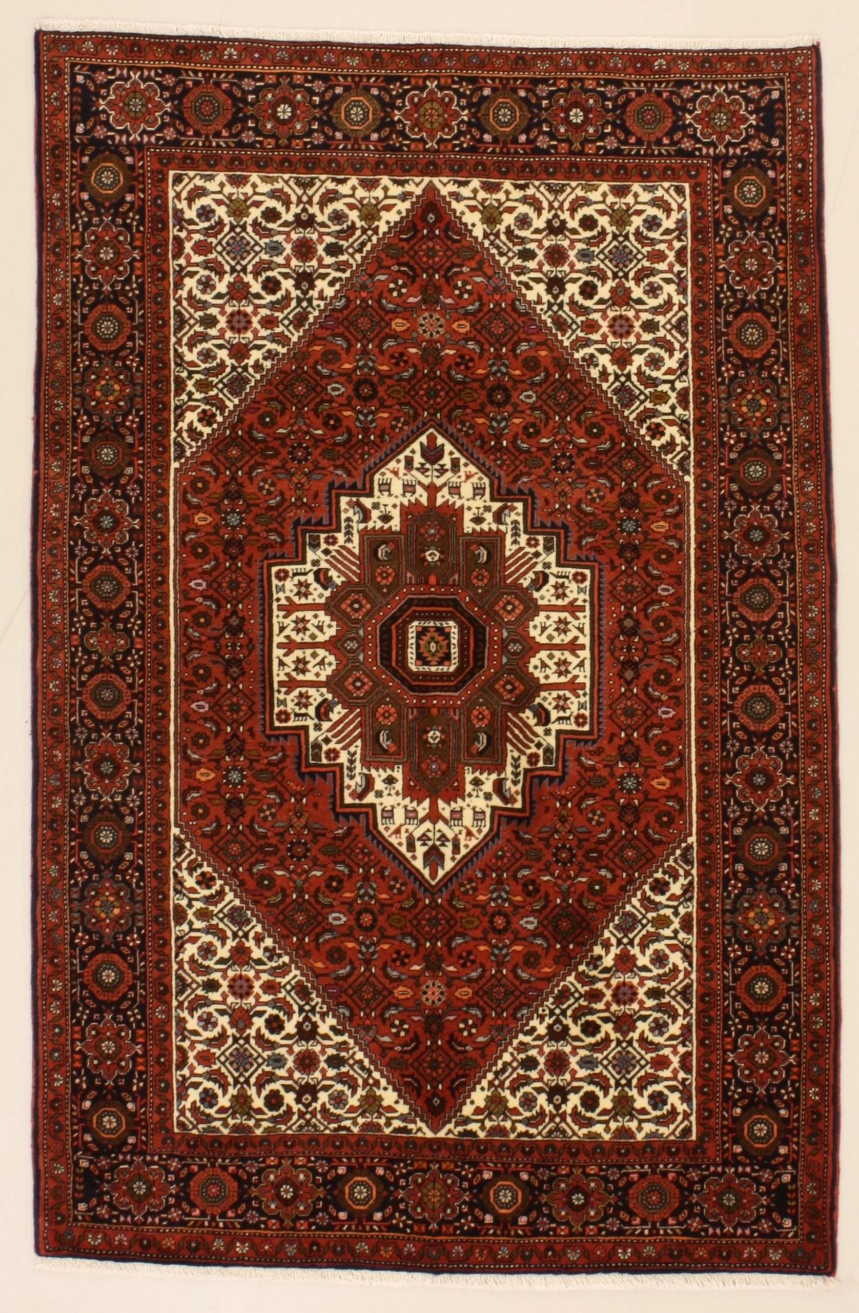 Hand-Knotted Persian Rug, 127 × 195 cm, Wool