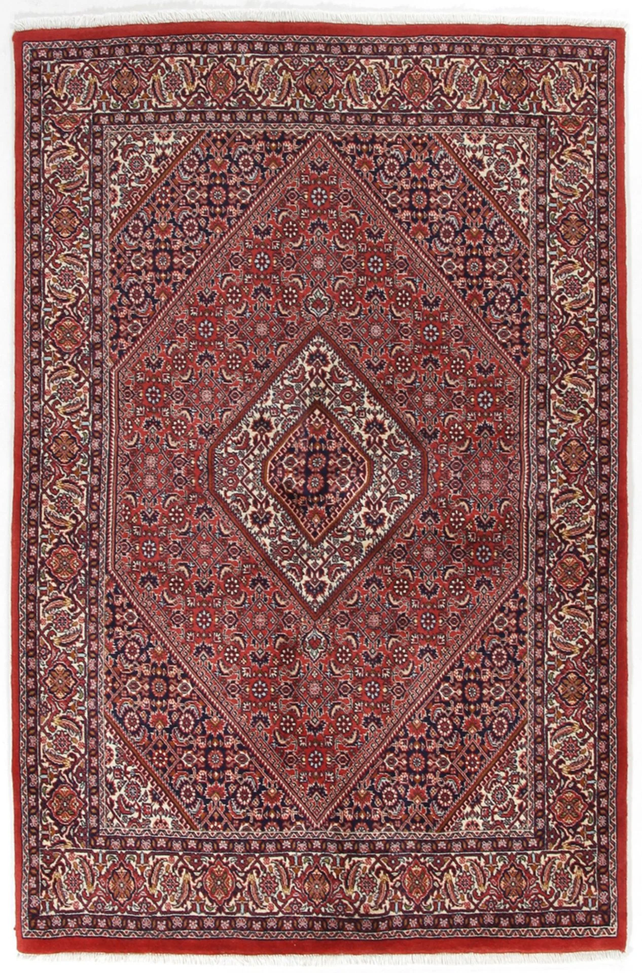 Hand-Knotted Bijar Persian Rug, 143 × 218 cm, Wool