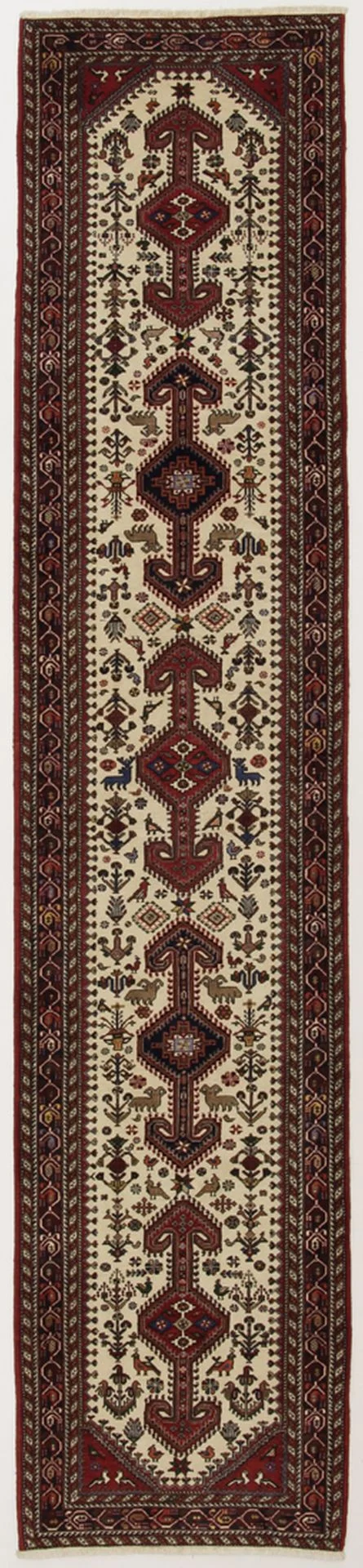 Wool Persian Rug 85 × 390 cm, hand-knotted