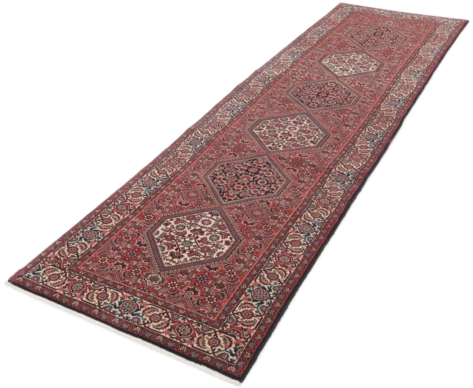 Alternative view of Bijar Persian Rug 87 × 382 cm in Wool, hand-knotted
