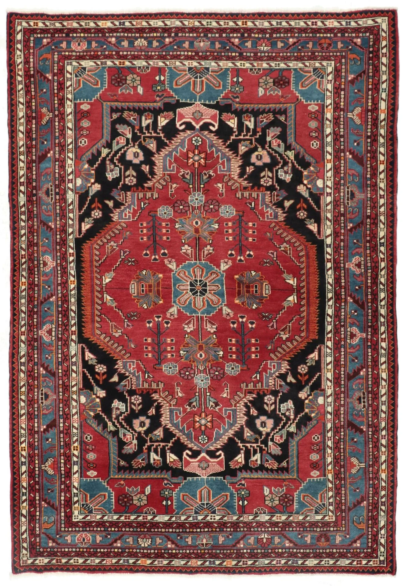 Persian Rug 160 × 220 cm in Wool, hand-knotted