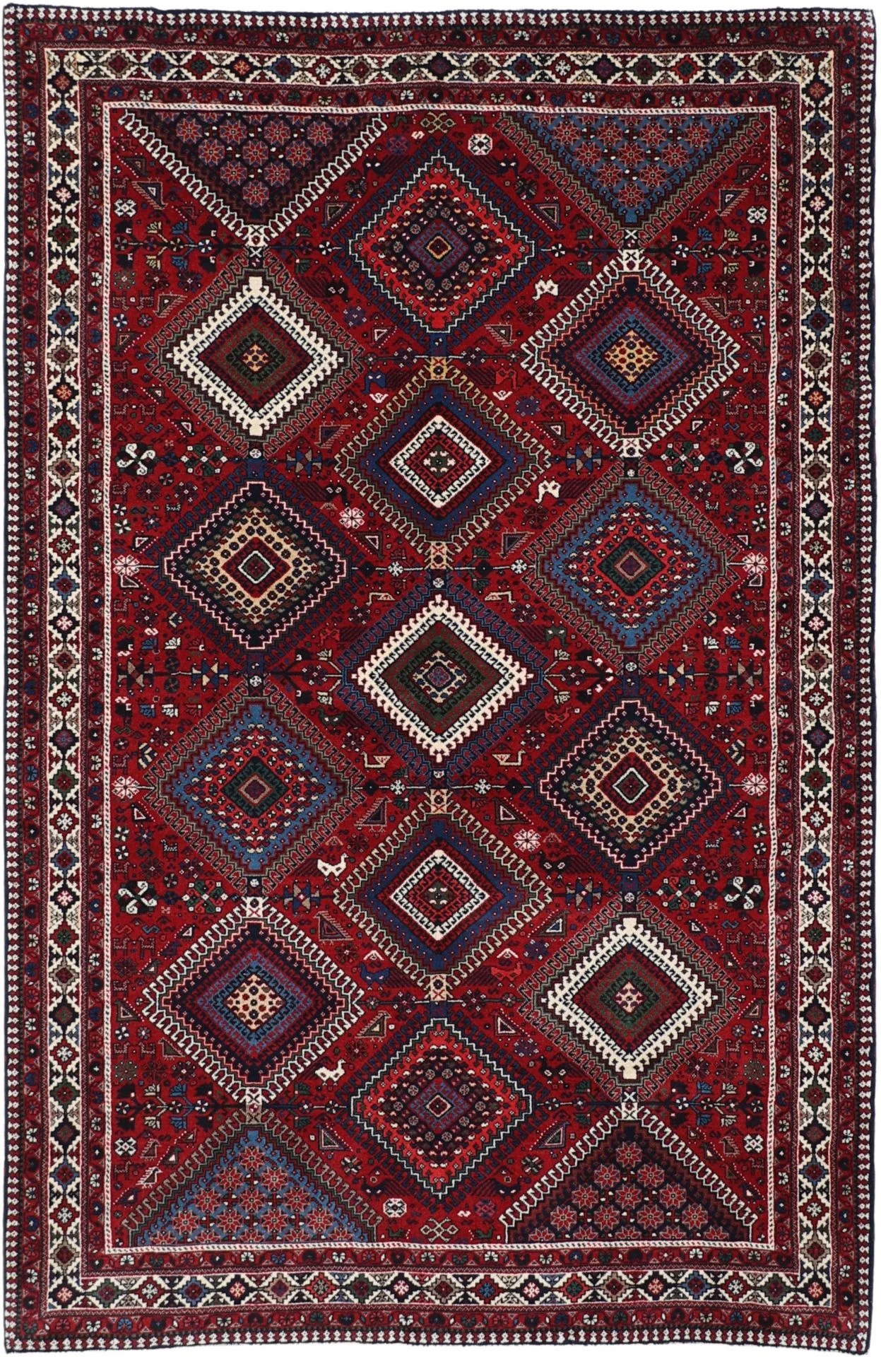 Wool Persian Rug 153 × 235 cm, hand-knotted