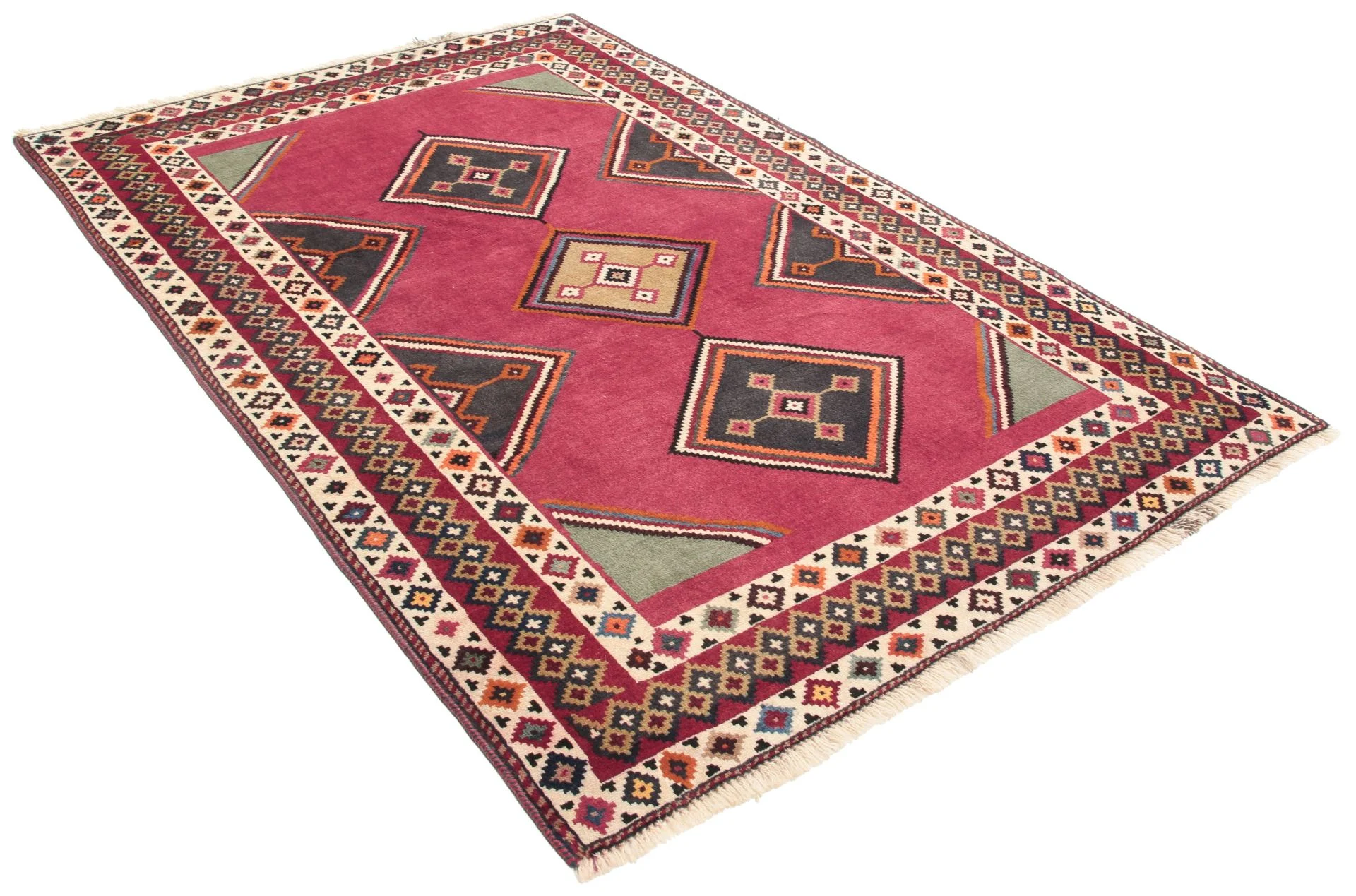 Alternative view of Qashqai Persian Rug 122 × 190 cm in Wool, hand-knotted