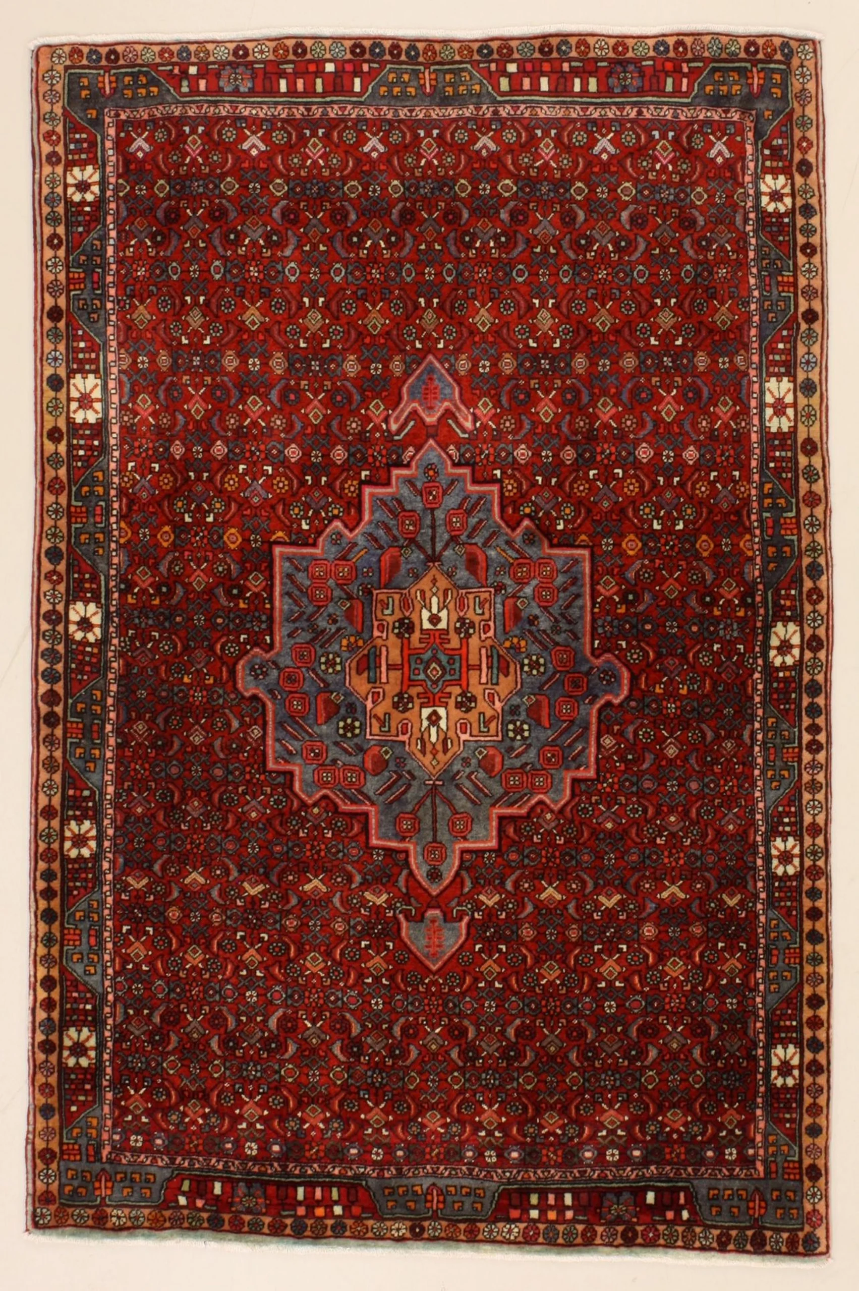Hand-Knotted Persian Rug, 130 × 200 cm, Wool