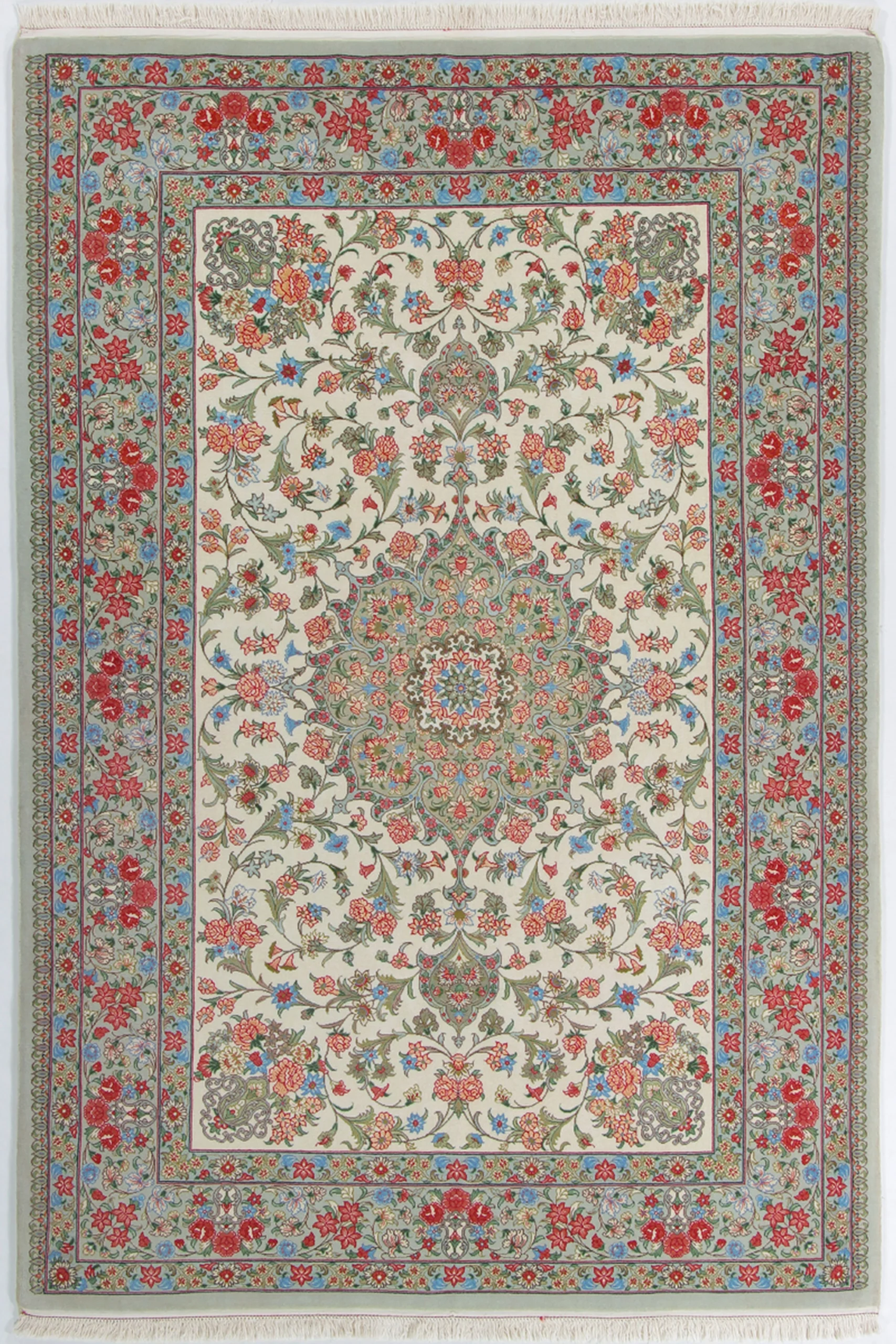 Qom Persian Rug 145 × 220 cm in Wool, hand-knotted
