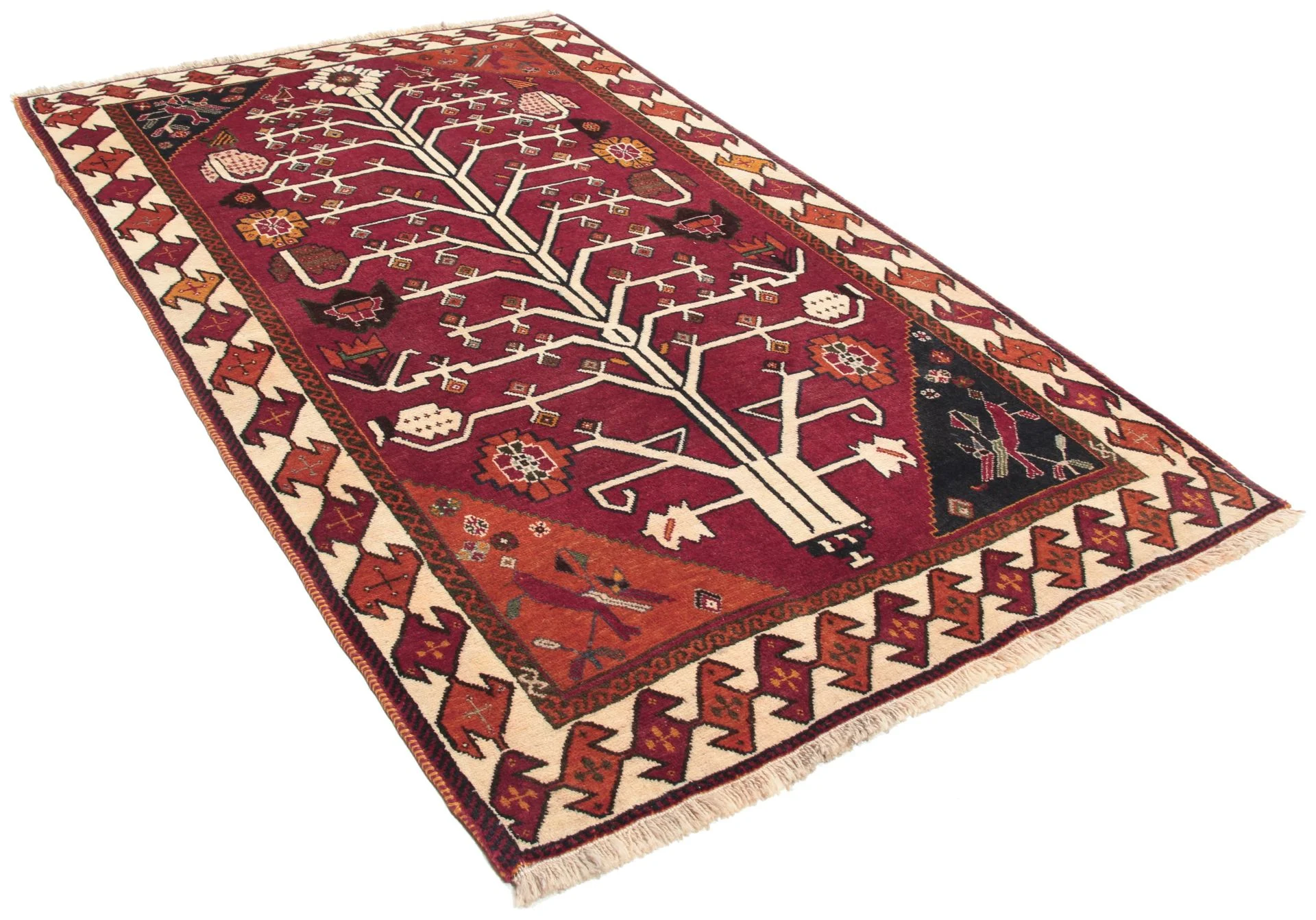 Alternative view of Wool Qashqai Persian Rug 111 × 183 cm, hand-knotted