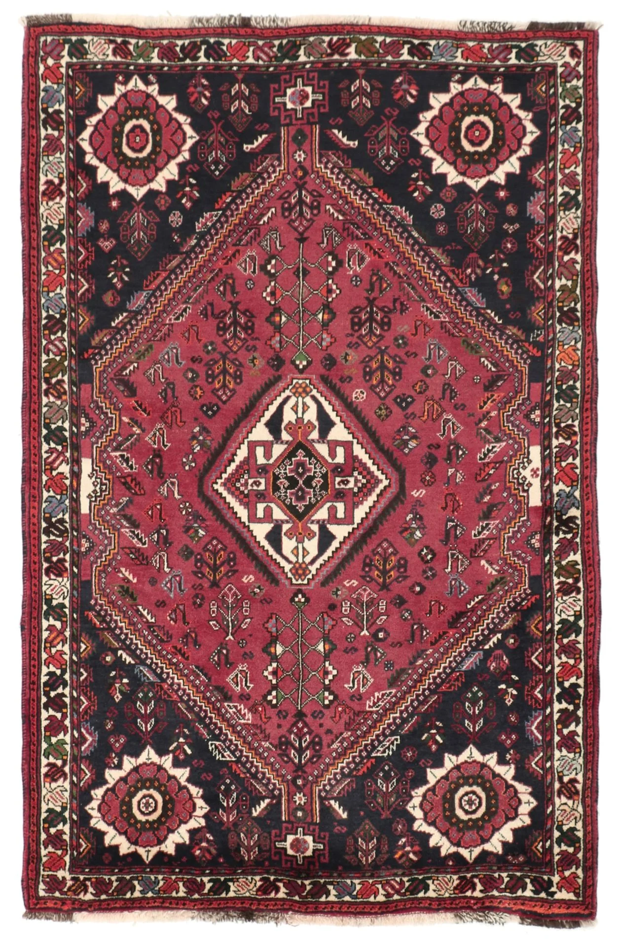 Qashqai Persian Rug 117 × 180 cm in Wool, hand-knotted