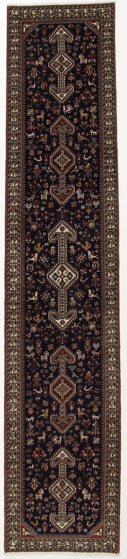 Persian Rug 81 × 393 cm in Wool, hand-knotted