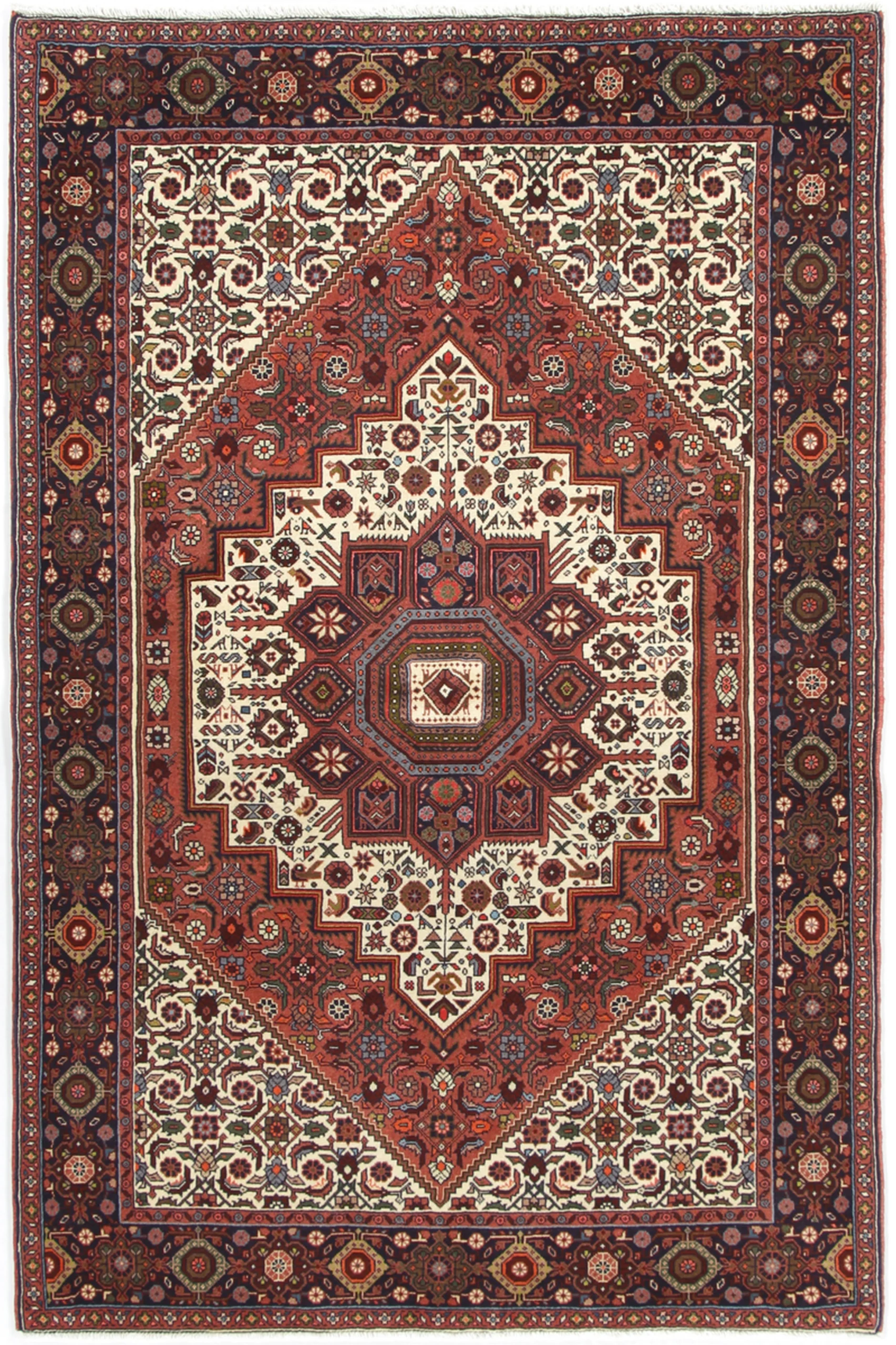Persian Rug 130 × 205 cm in Wool, hand-knotted