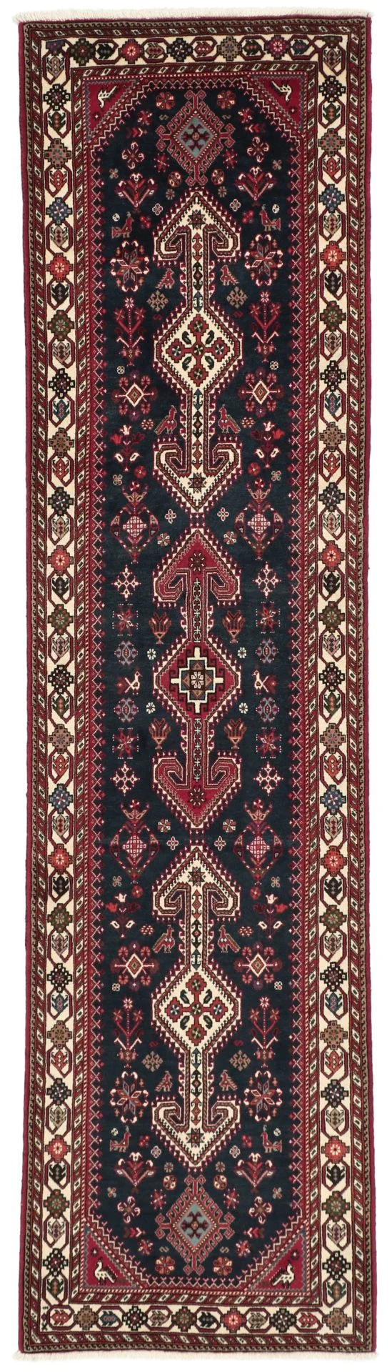 Wool Persian Rug 78 × 310 cm, hand-knotted