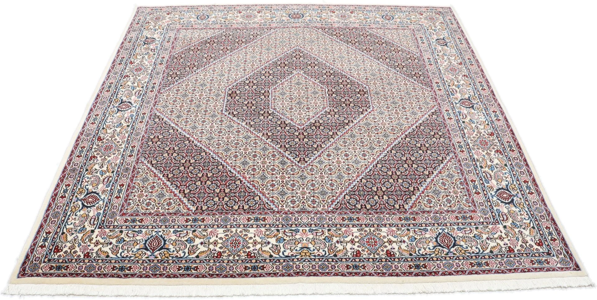 Alternative view of Wool Moud Persian Rug 198 × 200 cm, hand-knotted